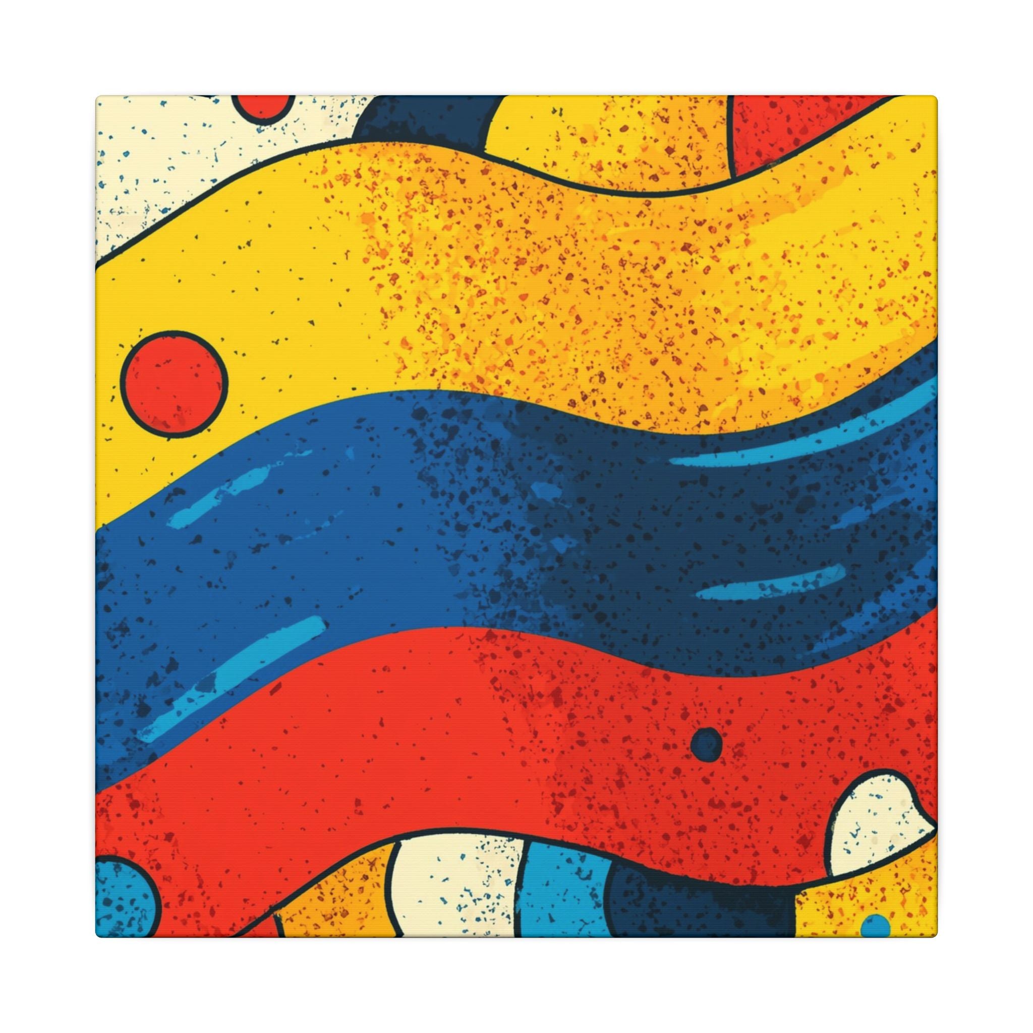 Fluid Dynamics: Retro Abstract Shapes, Mid-Century Modern Motion, Geometric Color Waves   |   Custom Orders Accepted