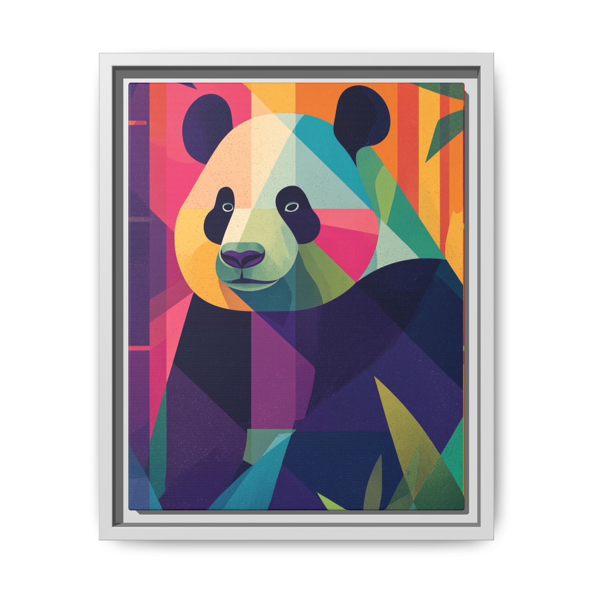 Geometric Panda: Mosaic Wildlife Portrait, Digital Polygonal Art   |  Personalized & Custom Orders Available