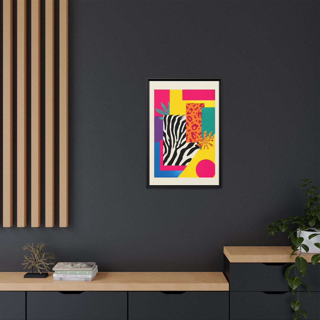 Zebra Stripes & Leopard Spots: 80s Pop Art Design, Memphis Style Graphic, Geometric Color Block Pattern   |   Custom Orders Accepted