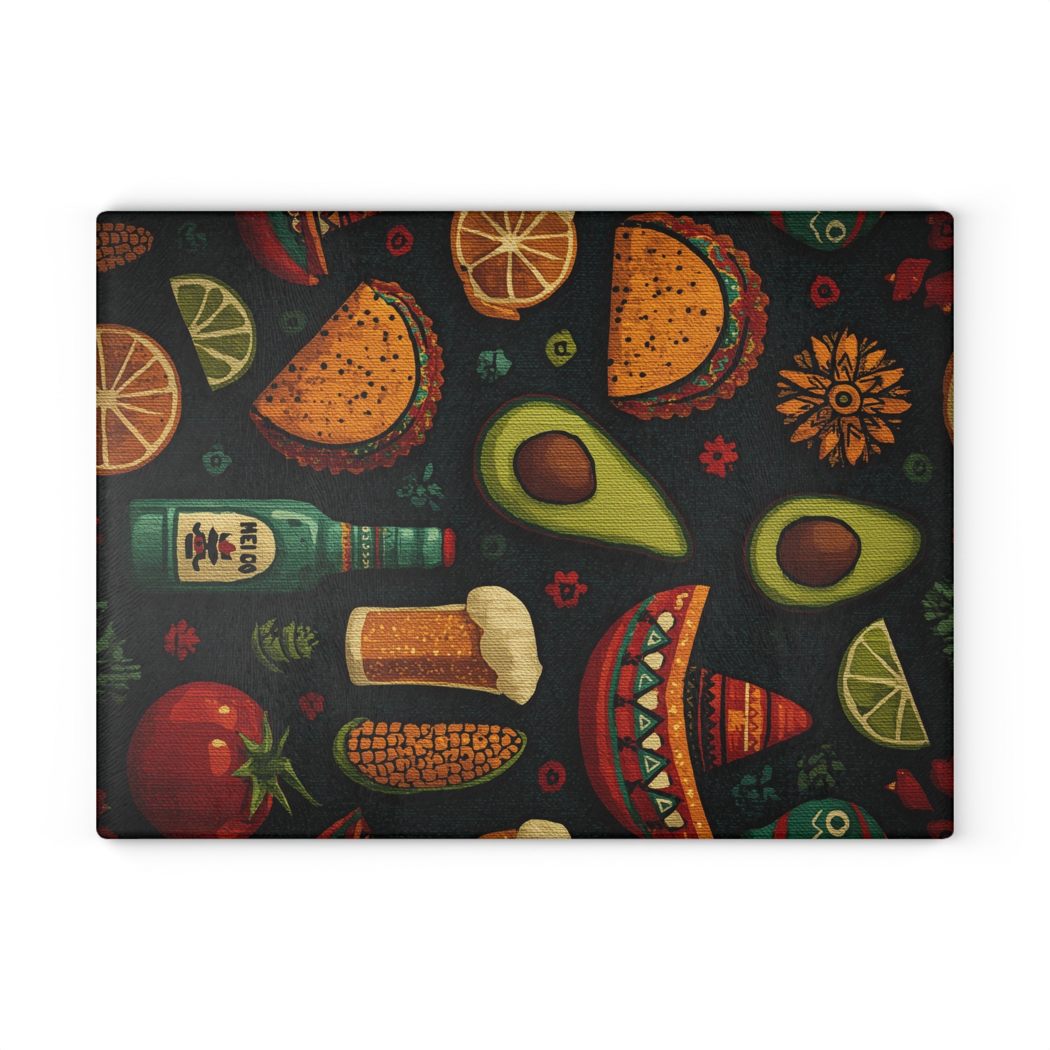 Vibrant Taco-Themed Glass Cutting Board - Perfect for Entertaining, Kitchen Decor, Gift for Chefs, Taco Night Essentials, Fun [...]