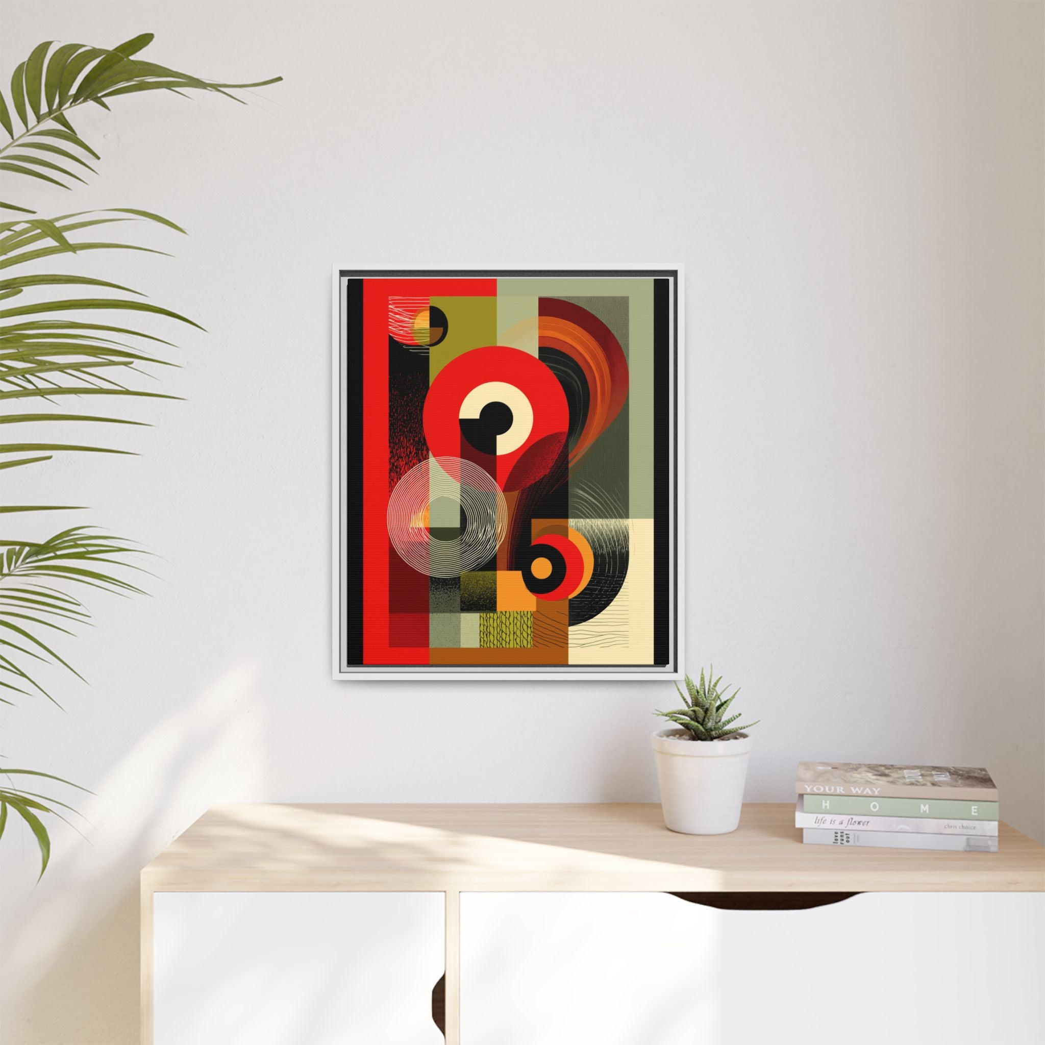 Chromatic Geometrics: Abstract Constructivist Composition, Modernist Color Blocking, Layered Circular Forms   |   Custom Orders Accepted