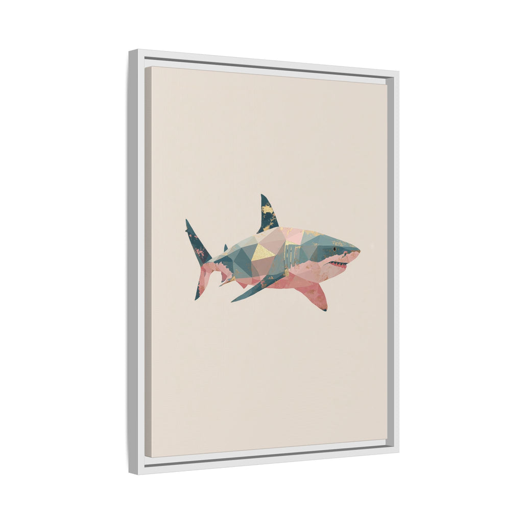 Geometric Shark Spectrum: Polygonal Marine Predator, Abstract Metallic Design   |  Personalized & Custom Orders Available