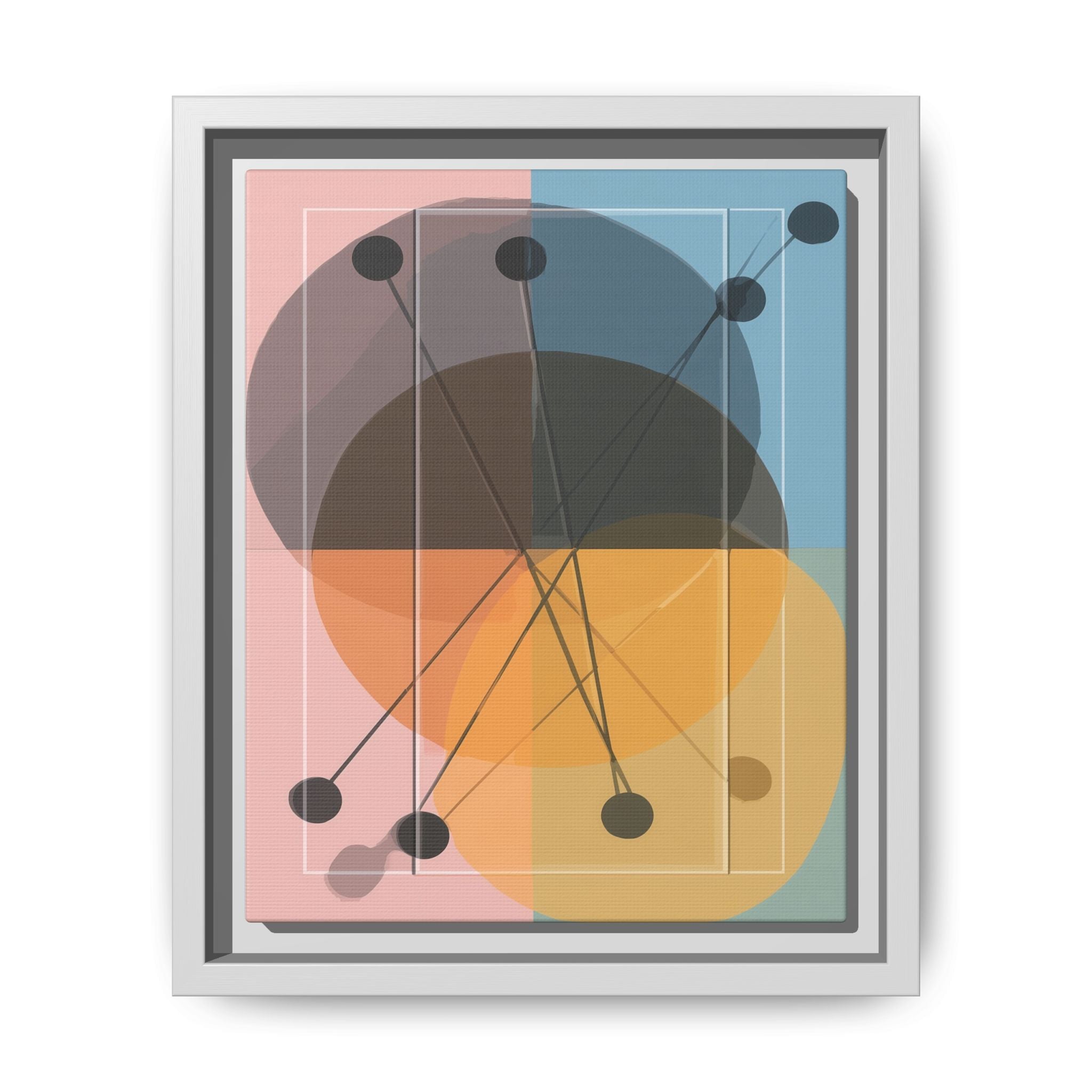 Geometric Intersections: Pastel Quadrants, Mid-Century Minimalism, Network Nodes   |   Custom Orders Accepted