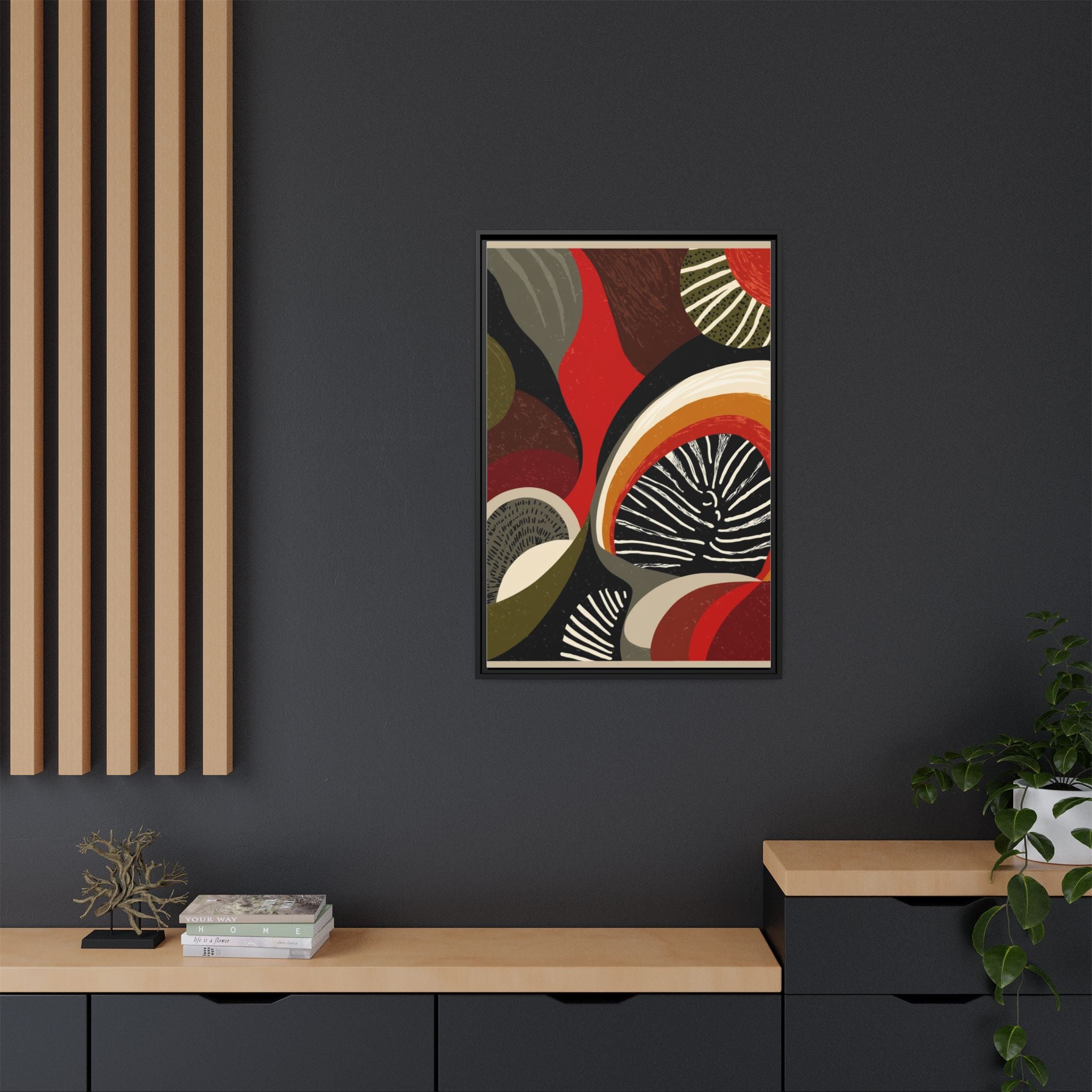 Geometric Rhythm: Abstract Composition, Mid-Century Modern Art, Radial Design Inspiration   |   Custom Orders Accepted