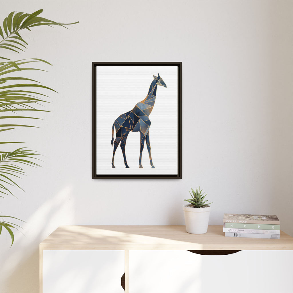 Geometric Giraffe Framed Print : Polygonal Wildlife Art, Modern Mosaic Design   |  Personalized & Custom Orders Available