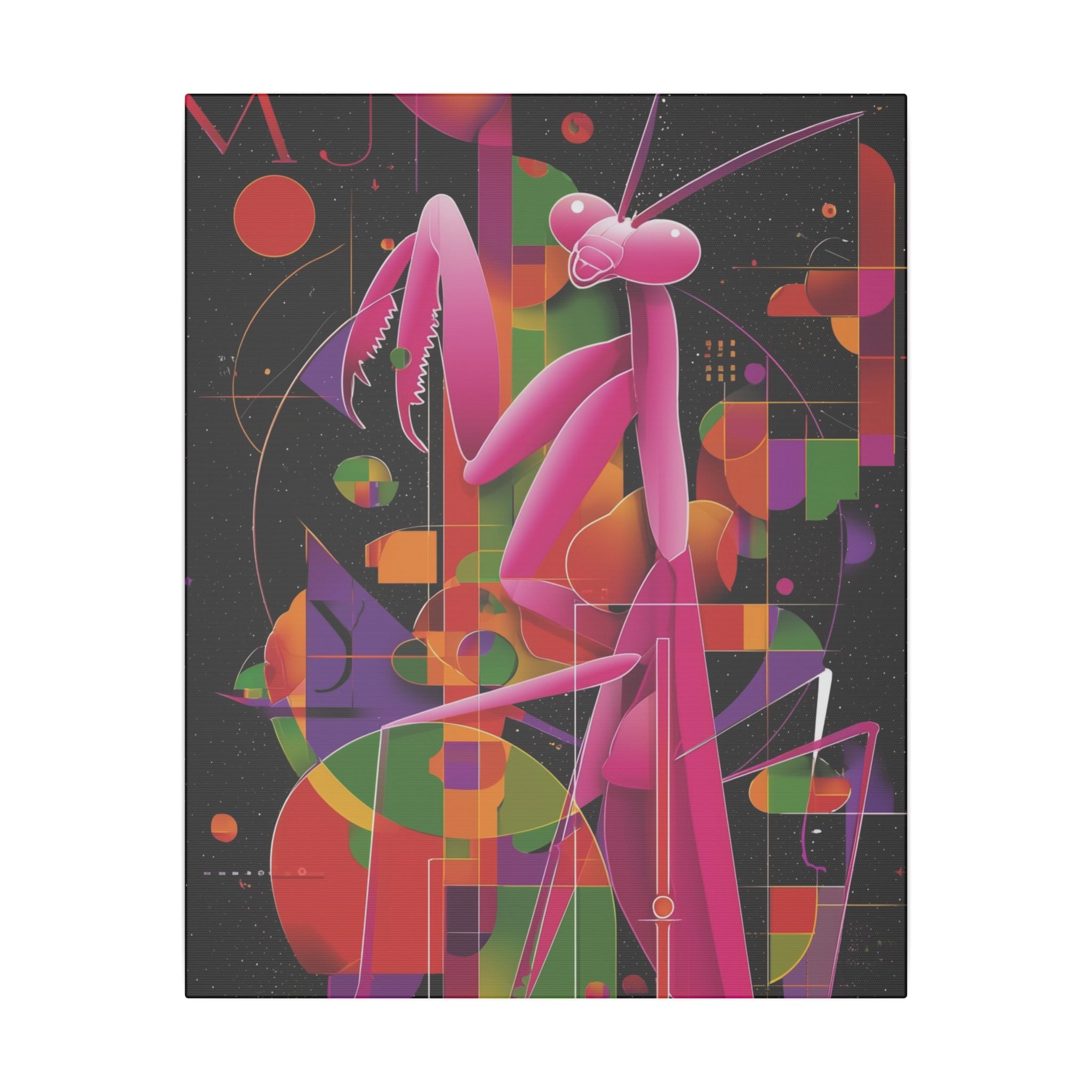 Cosmic Mantis: Geometric Abstraction, Retro-Futuristic Design   |    Custom Orders Available