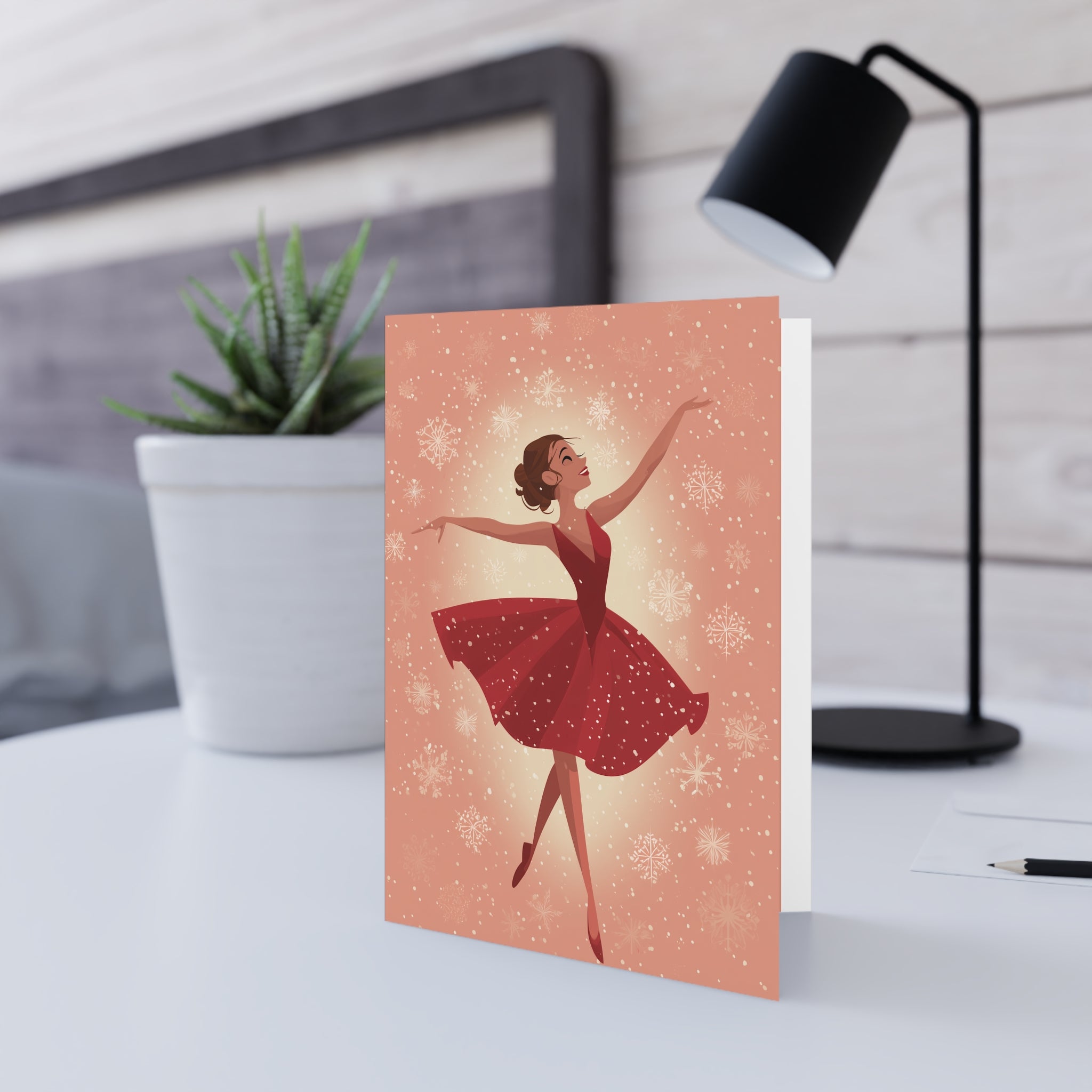 Christmas Salsa Dancing Greeting Card