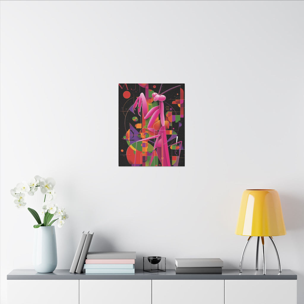 Cosmic Mantis: Geometric Abstraction, Retro-Futuristic Design   |    Custom Orders Available