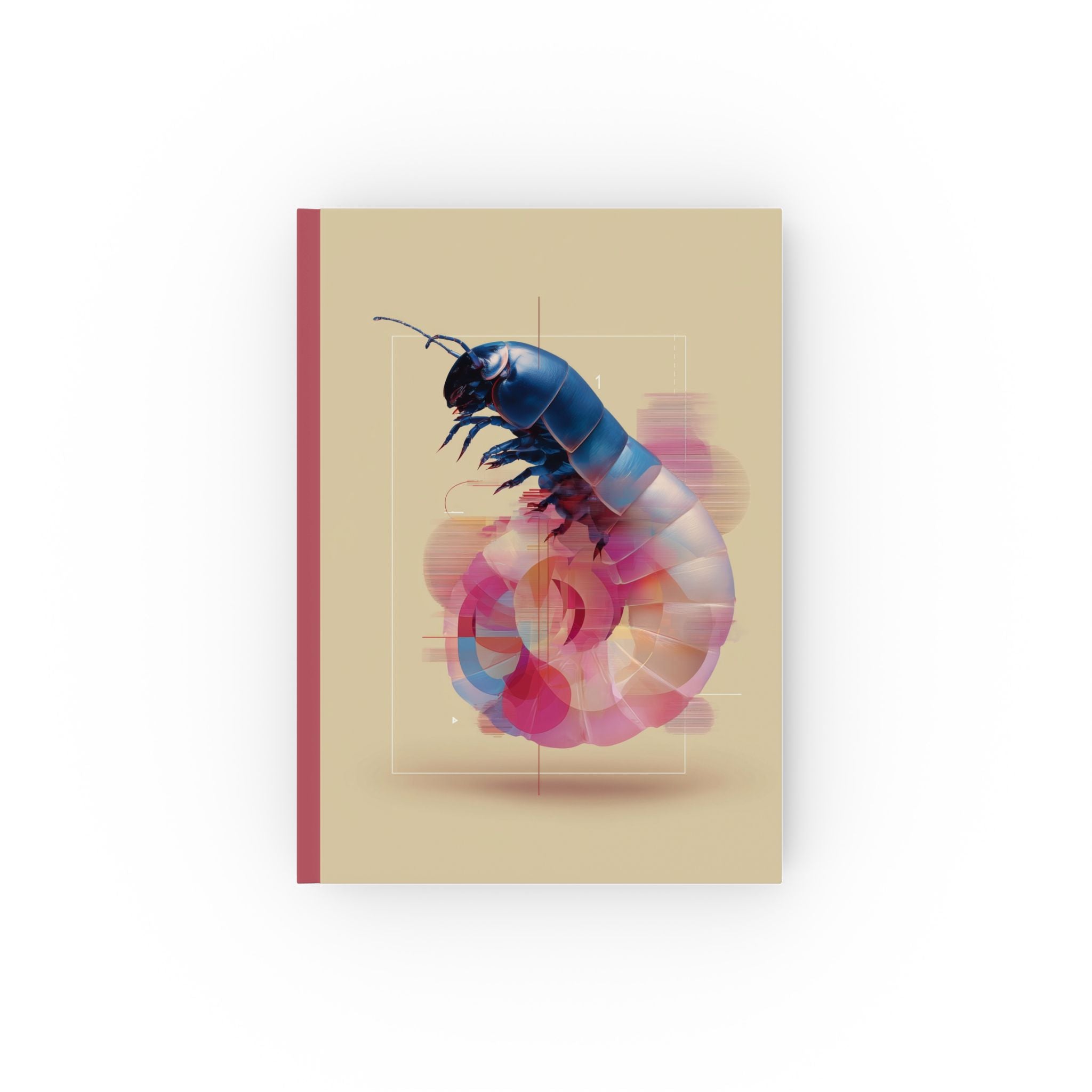 Personalized Insect Journal: Digital Glitch Beetle, Geometric Abstract Anatomy Personalized Journal   |