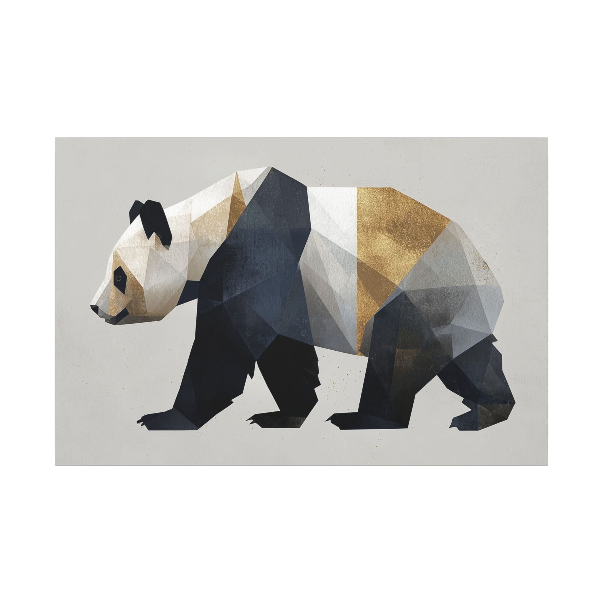 Geometric Panda: Minimalist Digital Art, Polygonal Wildlife Design, Contemporary Graphic Illustration   |  Personalized & Custom Orders