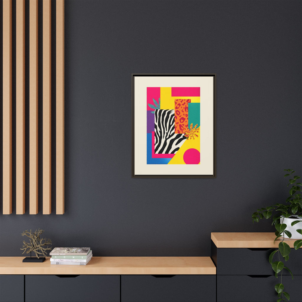 Zebra Stripes & Leopard Spots: 80s Pop Art Design, Memphis Style Graphic, Geometric Color Block Pattern   |   Custom Orders Accepted