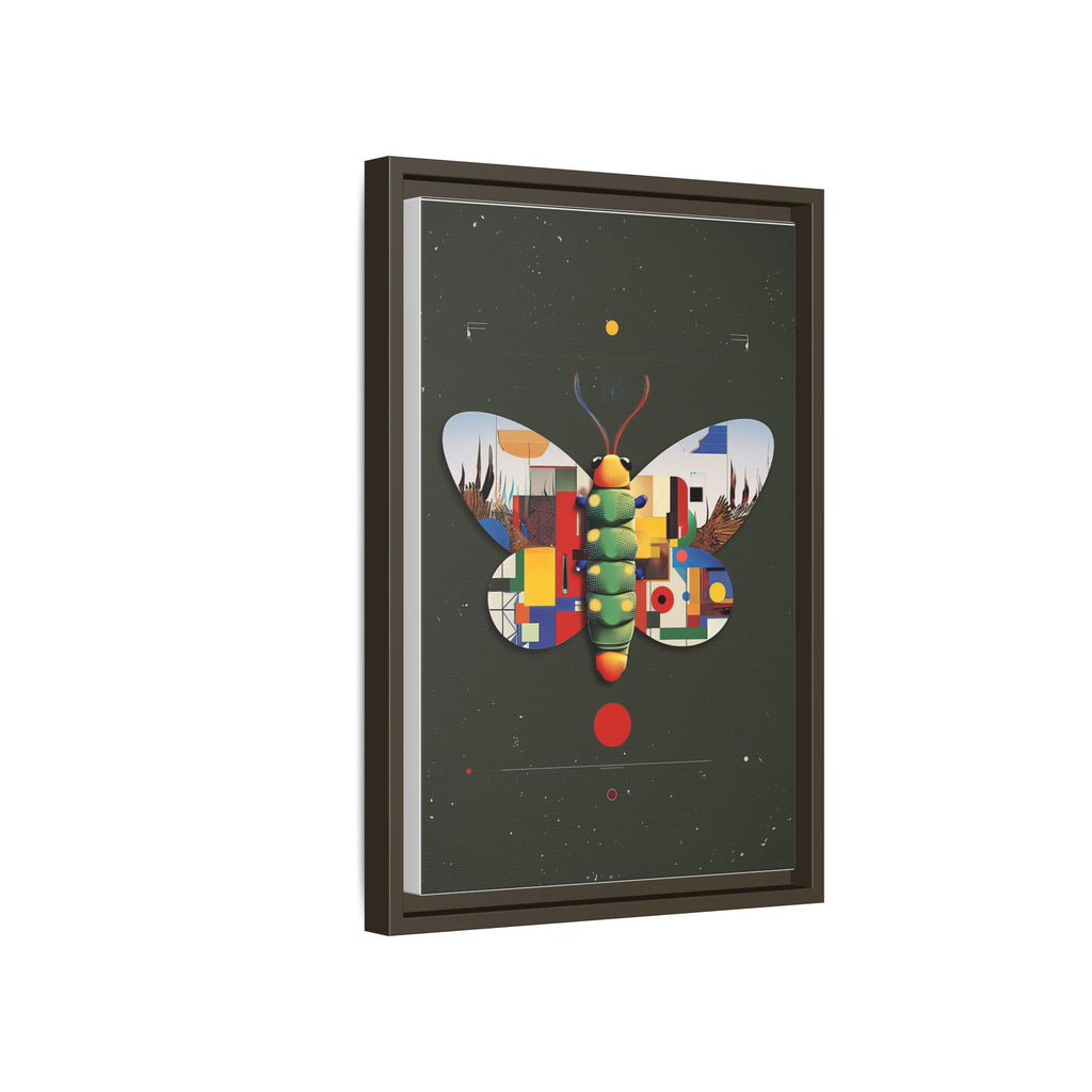 Geometric Butterfly Framed Print : Digital Cubist Interpretation, Modernist Entomological Design   |  Personalized & Custom Orders Available