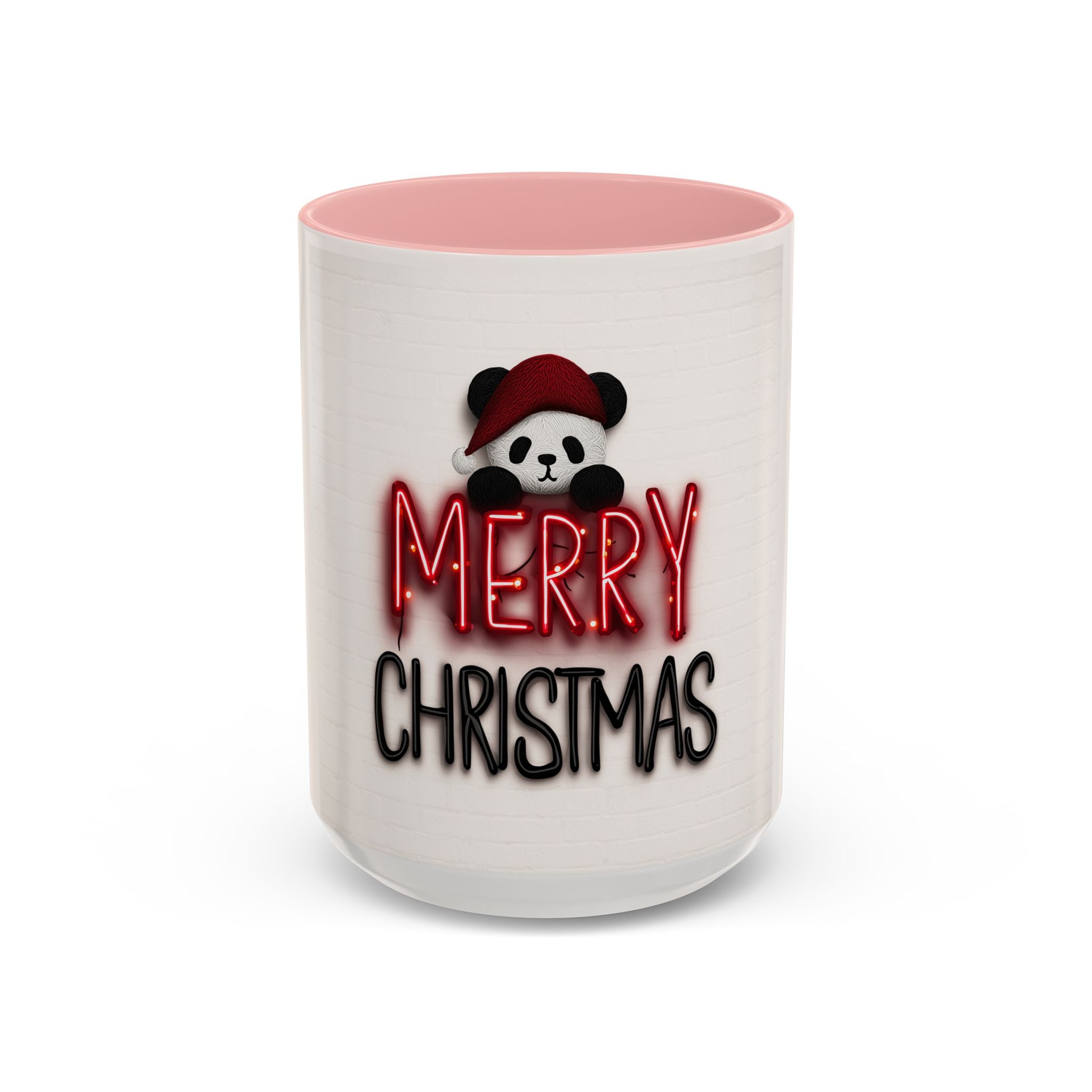 Merry Christmas Panda Mug, Cute Holiday Coffee Cup, Festive Gift for Her, Christmas Decor, Holiday Drinkware
