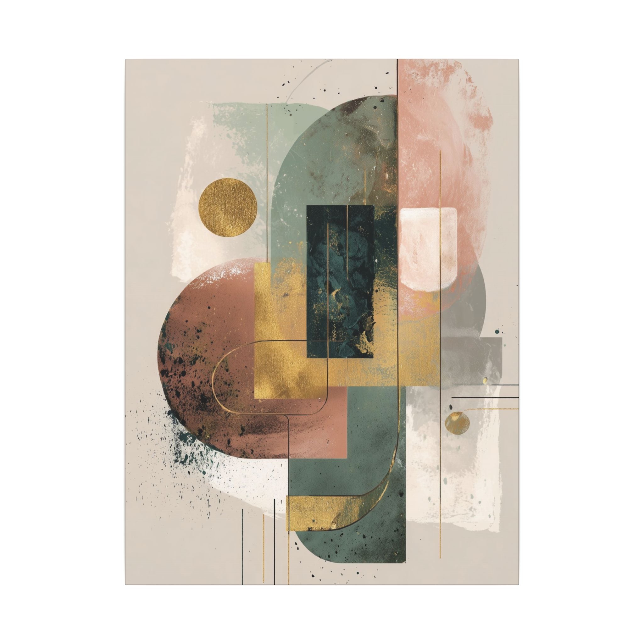 Geometric Harmony: Abstract Composition, Modernist Minimalism, Ethereal Design Layers   |   Custom Orders Accepted