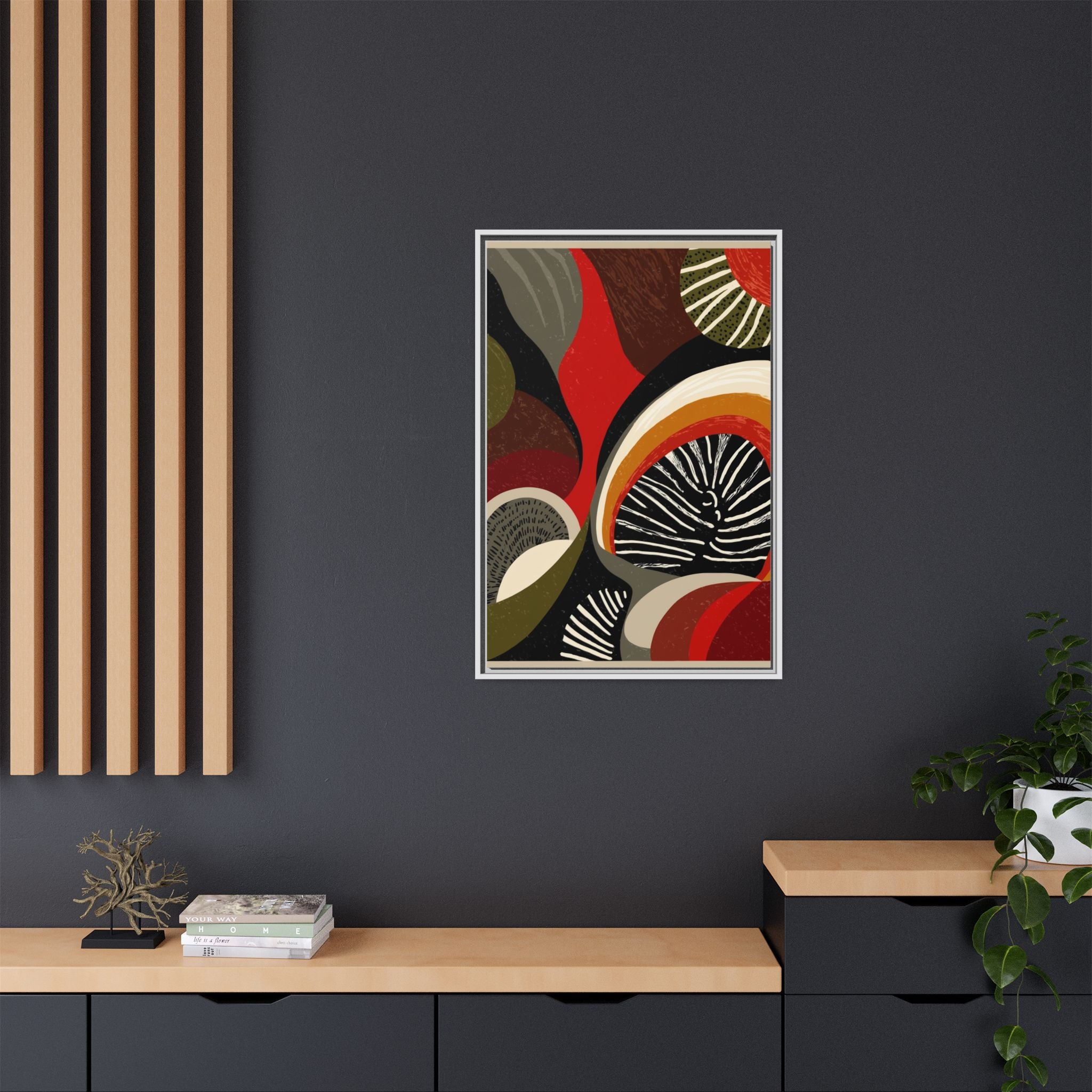 Geometric Rhythm: Abstract Composition, Mid-Century Modern Art, Radial Design Inspiration   |   Custom Orders Accepted