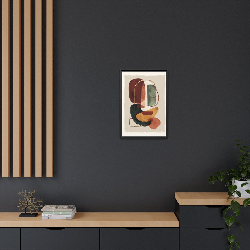 Layered Geometries: Mid-Century Modern Composition, Organic Abstract Design, Translucent Intersecting Shapes   |   Custom Orders Accepted