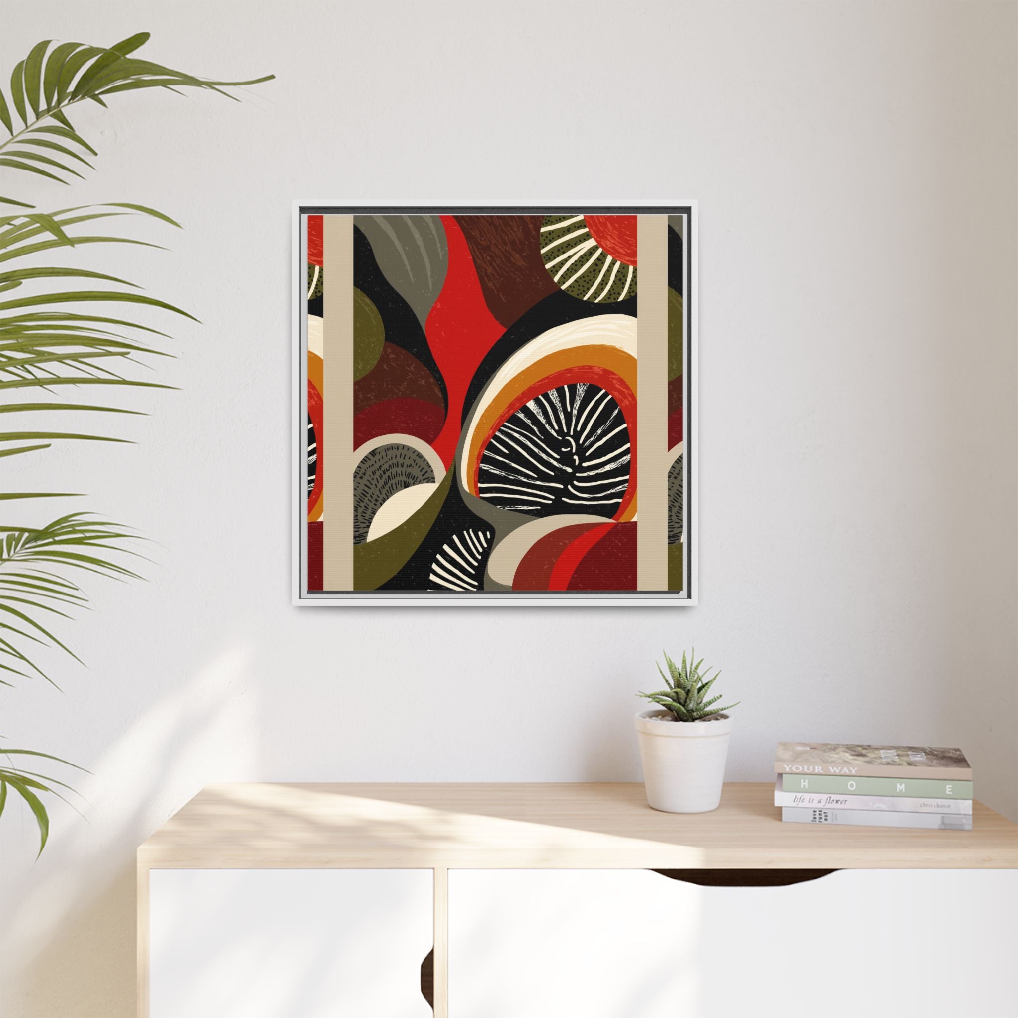 Geometric Rhythm: Abstract Composition, Mid-Century Modern Art, Radial Design Inspiration   |   Custom Orders Accepted