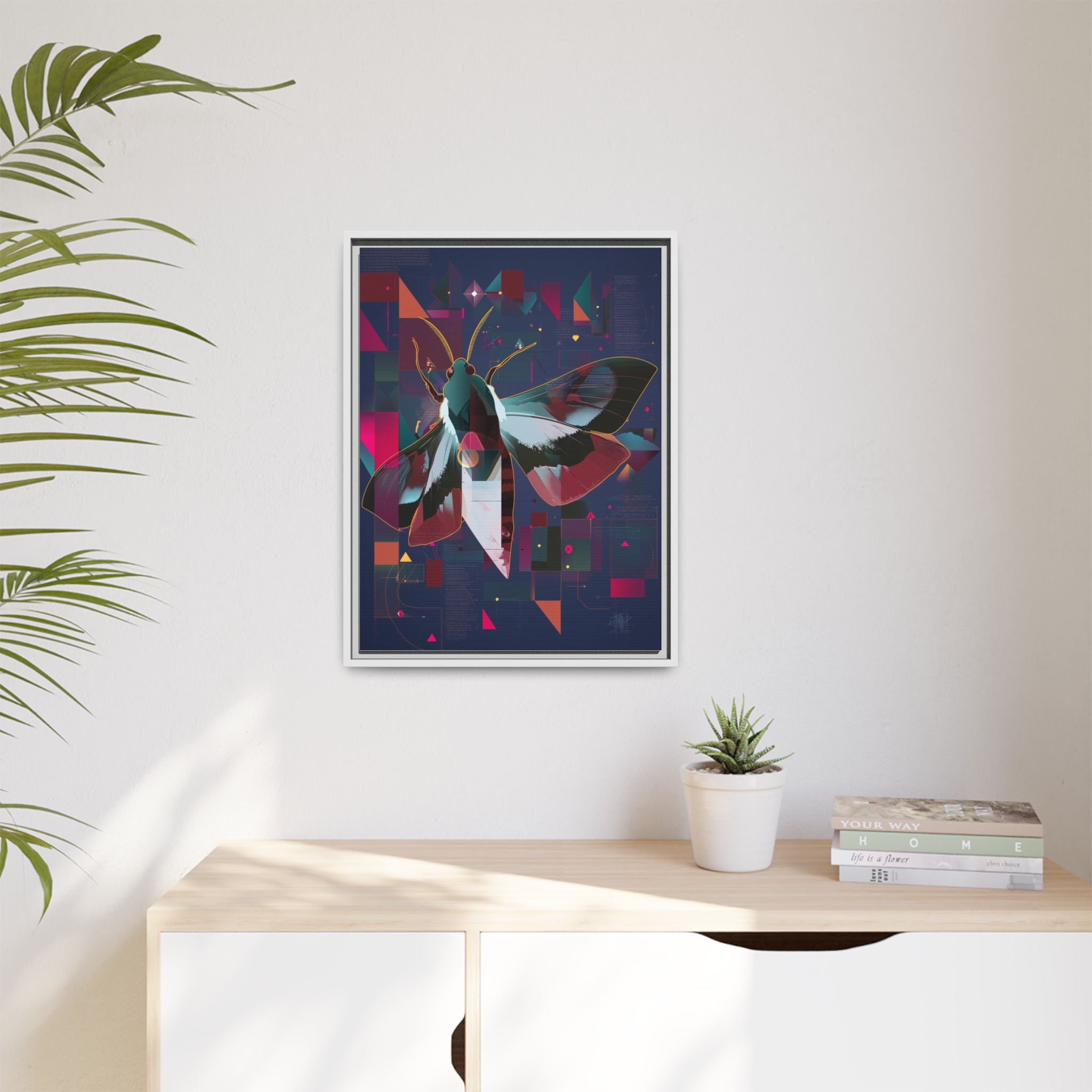 Digital Metamorphosis: Geometric Butterfly, Technological Nature   |    Custom Orders Available