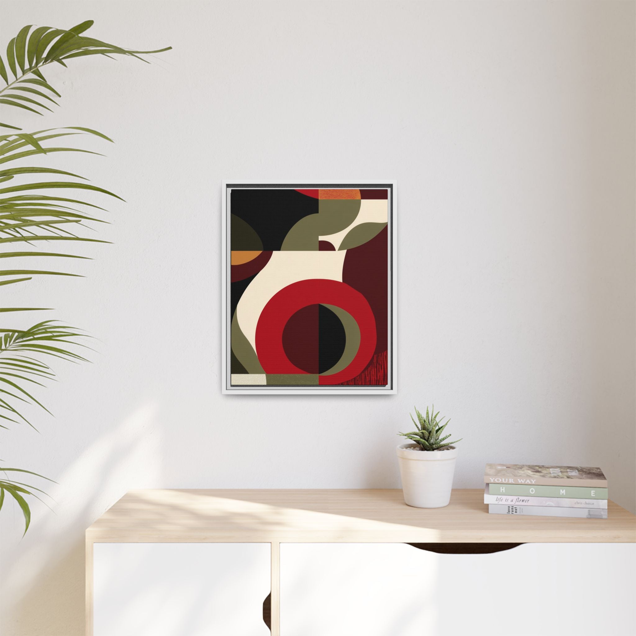 Geometric Intersections: Mid-Century Modern Design, Abstract Architectural Composition, Rhythmic Curved Forms   |   Custom Orders Accepted