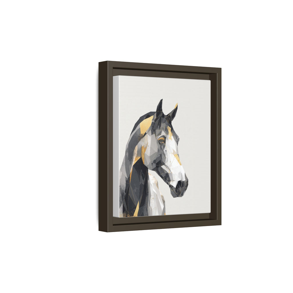 Geometric Equine Framed Print : Polygonal Horse Portrait, Modern Abstract Geometric Art   |  Personalized & Custom Orders Available
