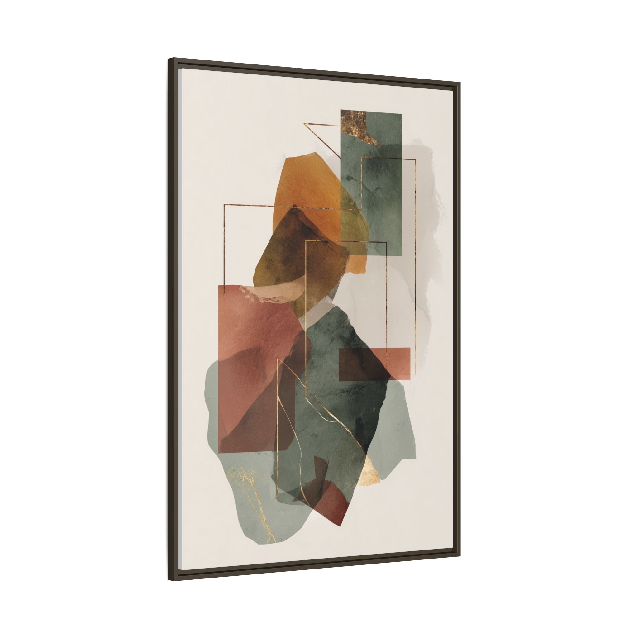 Harmonic Geometries: Architectural Abstraction, Earthy Palette, Minimalist Composition   |   Custom Orders Accepted