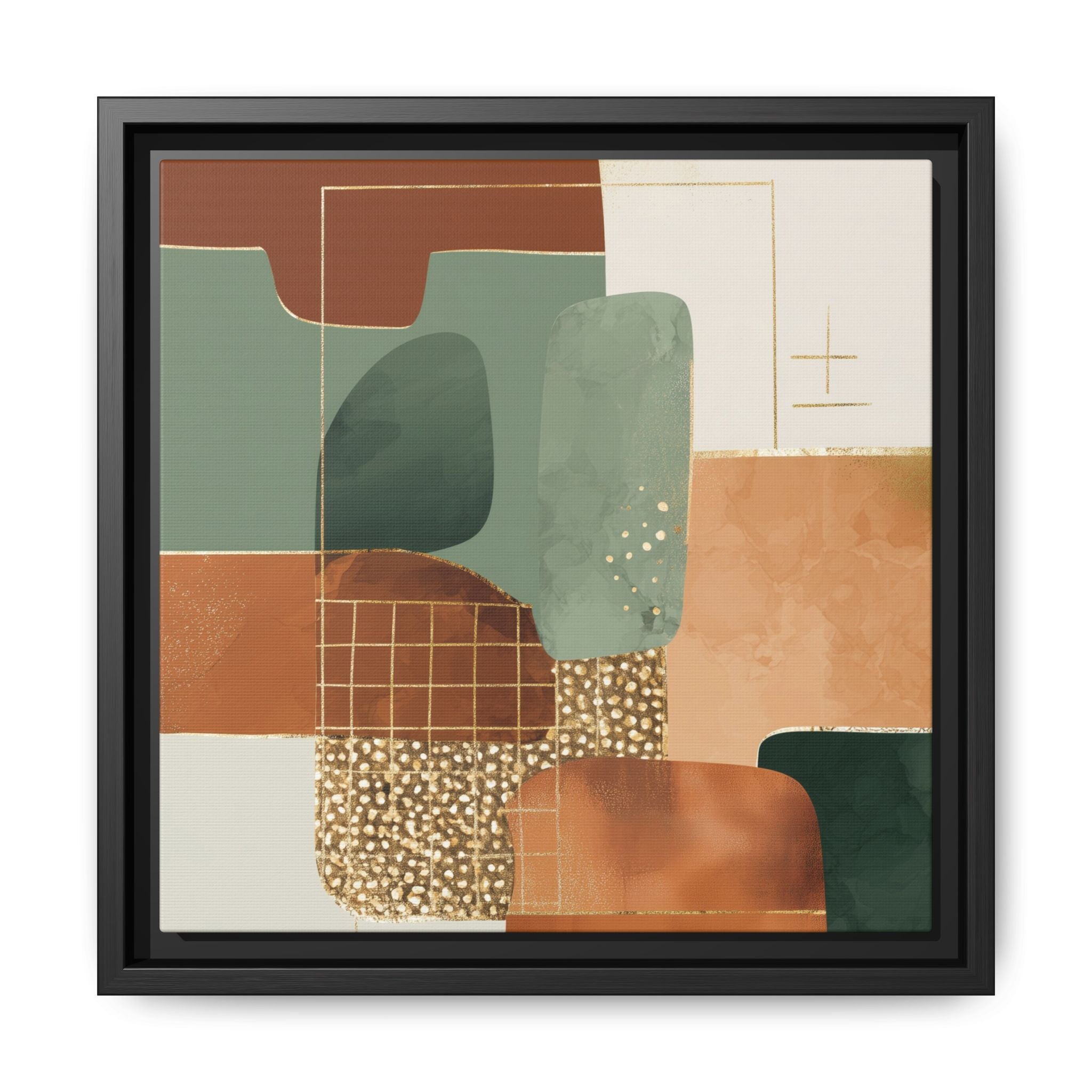Geometric Harmony: Abstract Minimalist Art, Mid-Century Modern Design, Organic Shapes Composition   |   Custom Orders Accepted