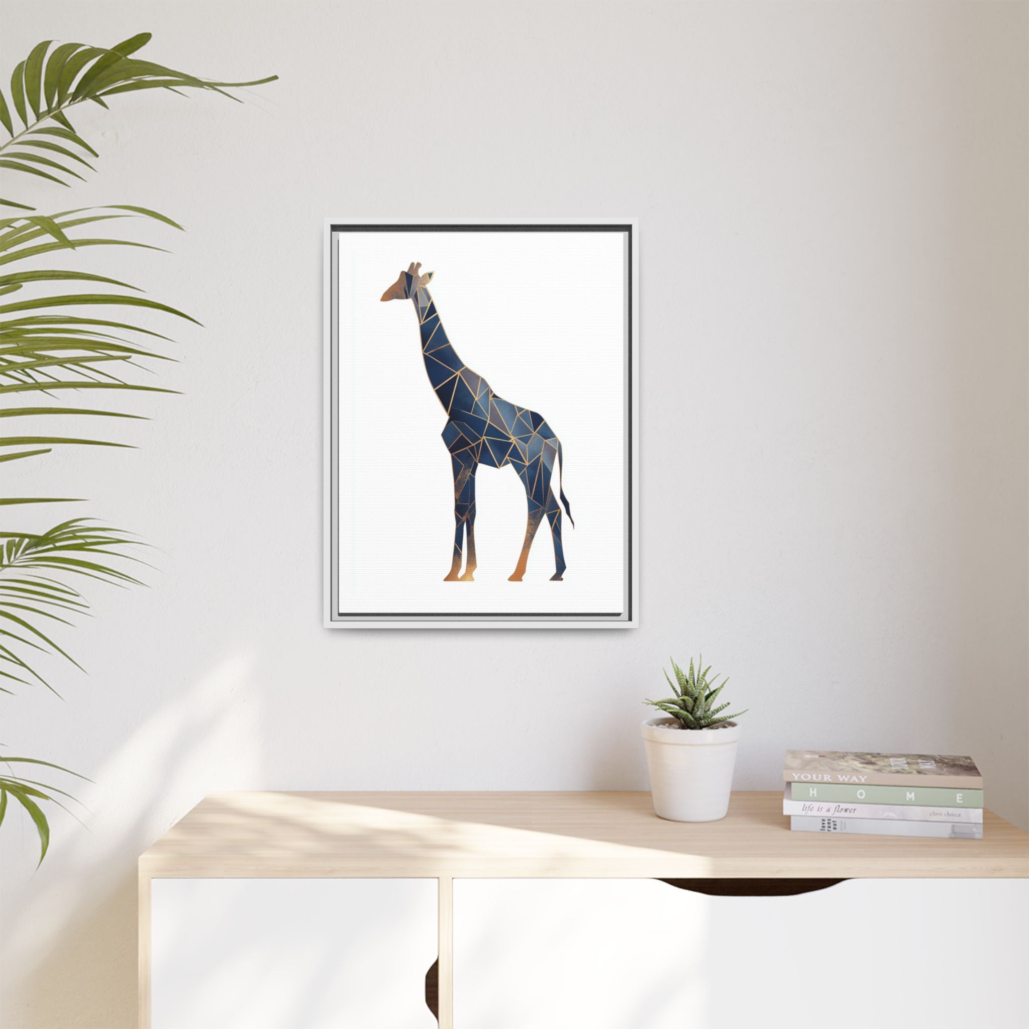 Geometric Giraffe: Modern Wildlife Art, Angular Minimalist Design   |  Personalized & Custom Orders Available
