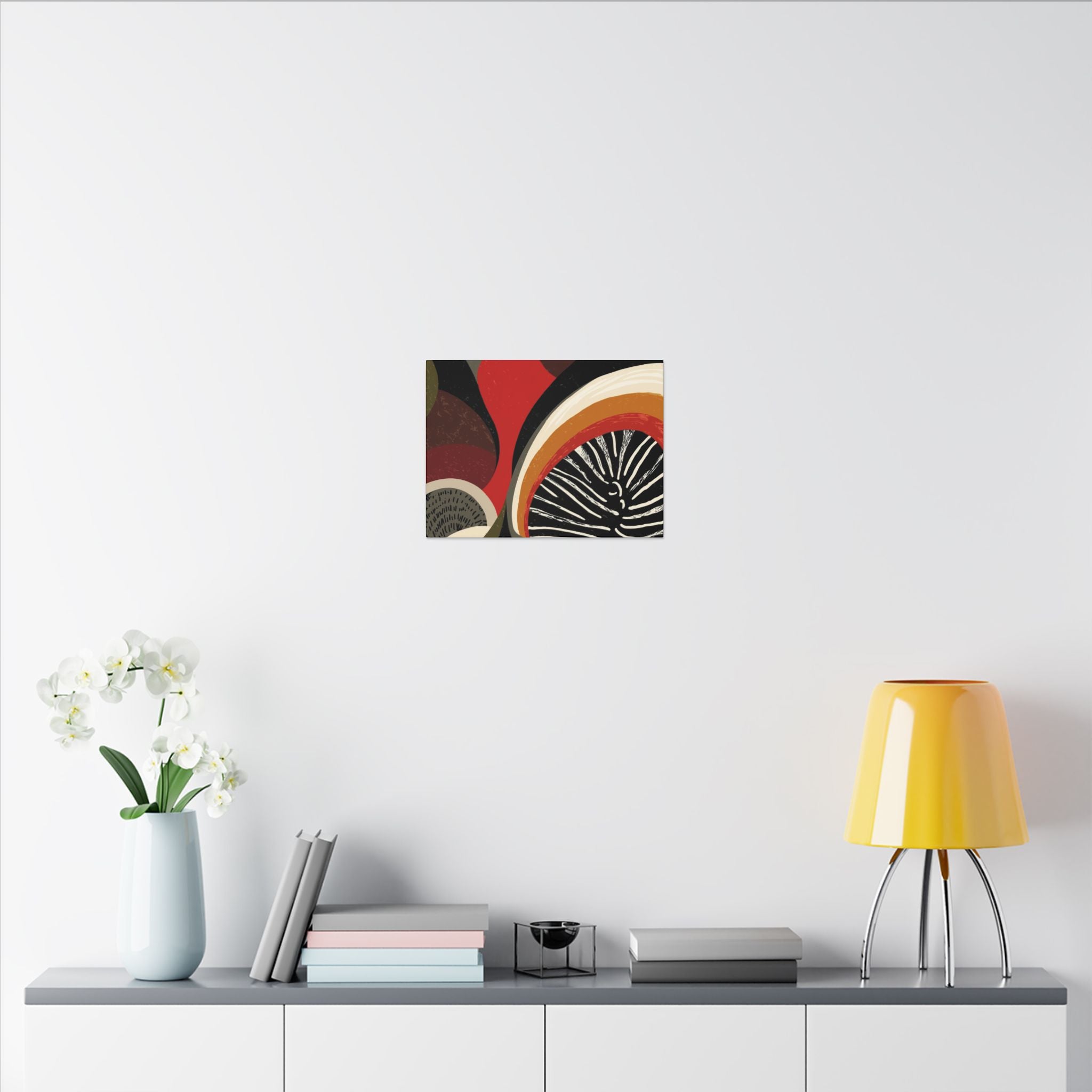 Harmonic Convergence: Organic Geometry, Mid-Century Modern Abstract, Earthy Palette Composition   |   Custom Orders Accepted