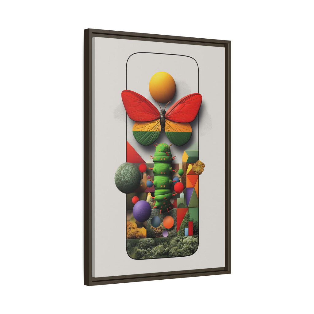 Metamorphosis Framed Print : Geometric Nature Transformation, Vibrant Butterfly Composition   |  Personalized & Custom Orders Available