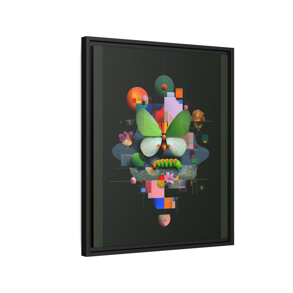 Metamorphosis Geometry Framed Print : Digital Nature Synthesis, Butterfly Abstraction   |  Personalized & Custom Orders Available