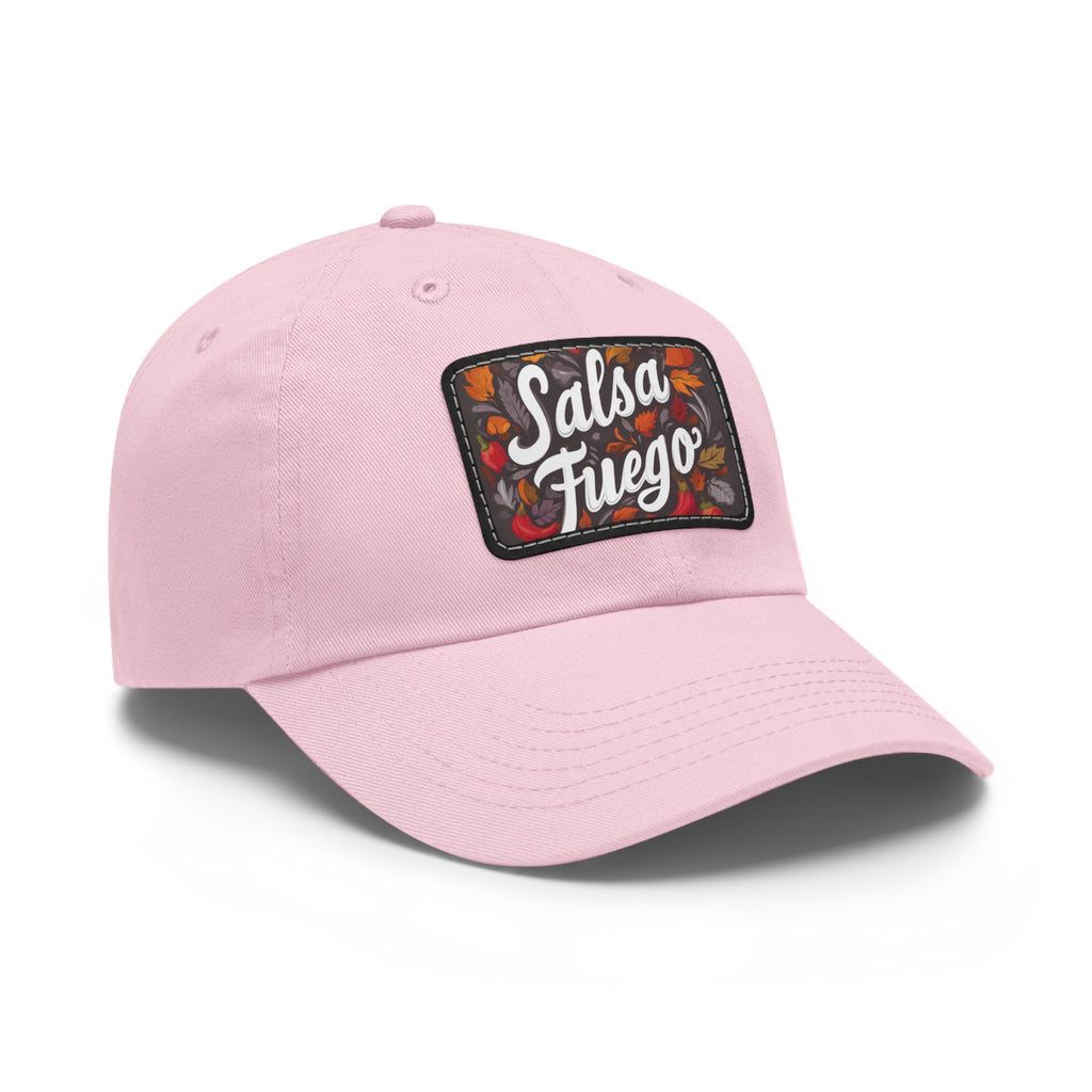 Salsa Fuego Floral Dad Hat with Leather Patch (Rectangle)