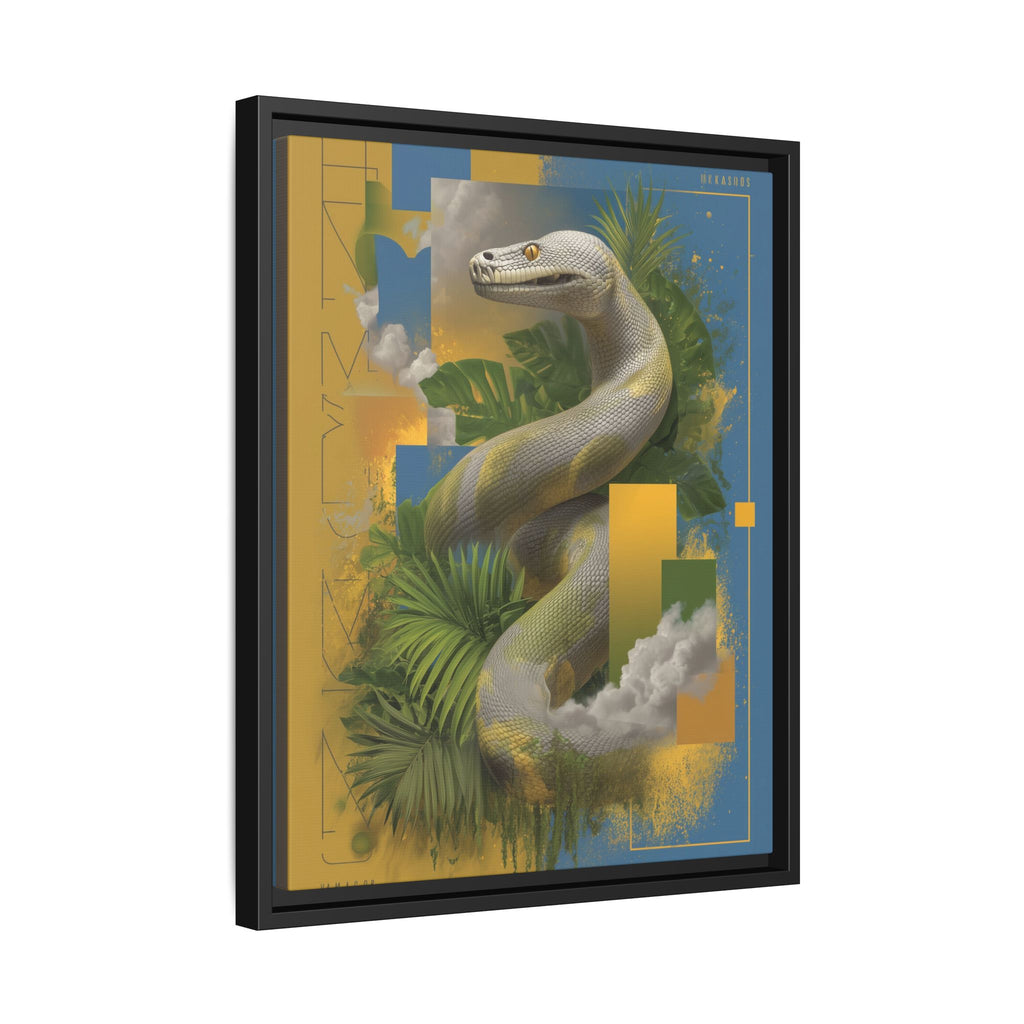 Serpent of Surreal Geometries: Tropical Hyperrealism, Digital Snake Illustration   |    Custom Orders Available