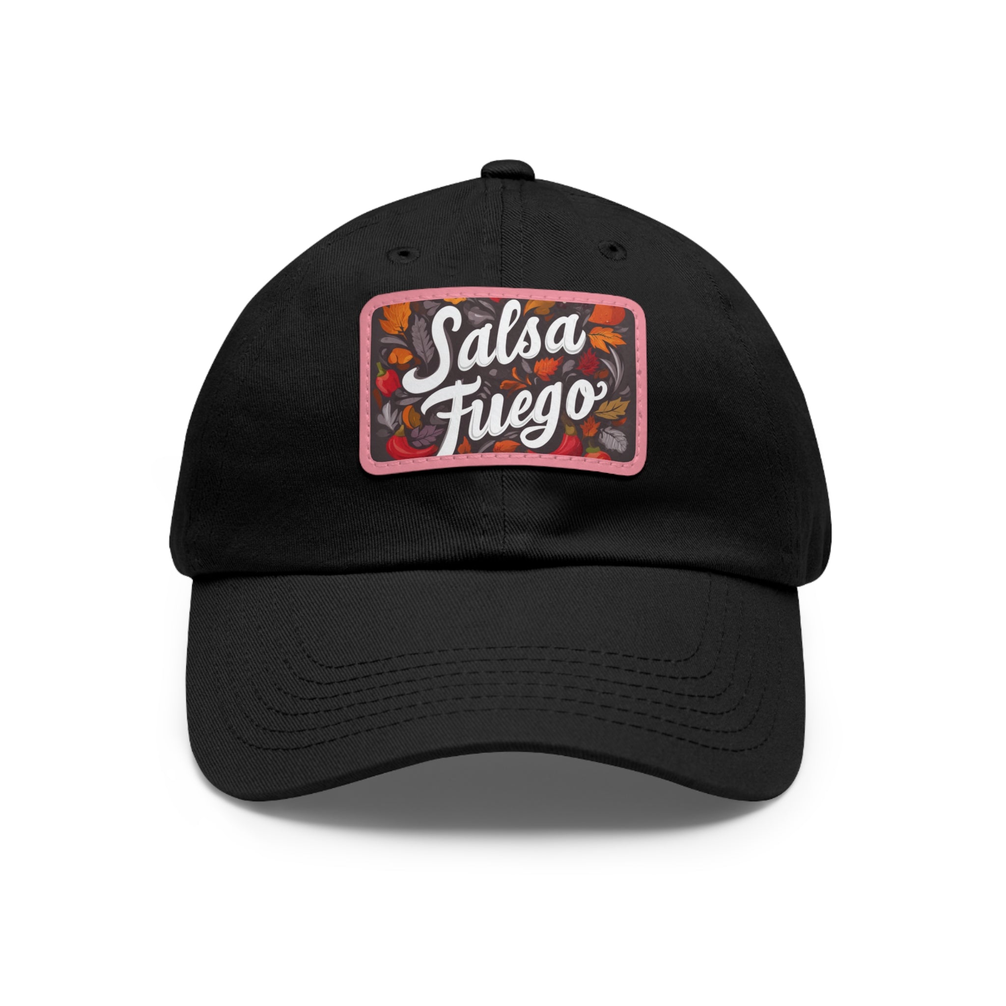 Salsa Fuego Floral Dad Hat with Leather Patch (Rectangle)