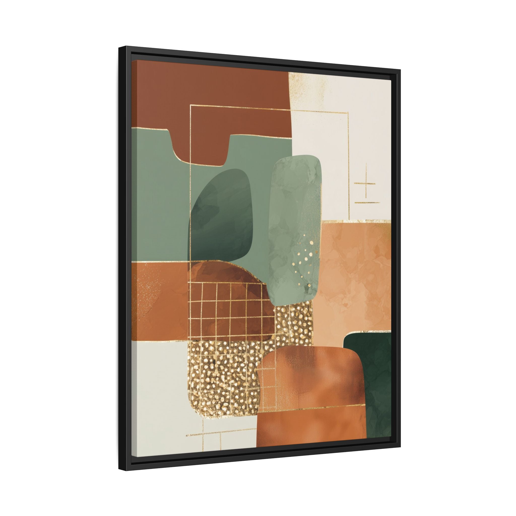 Geometric Harmony: Abstract Minimalist Art, Mid-Century Modern Design, Organic Shapes Composition   |   Custom Orders Accepted