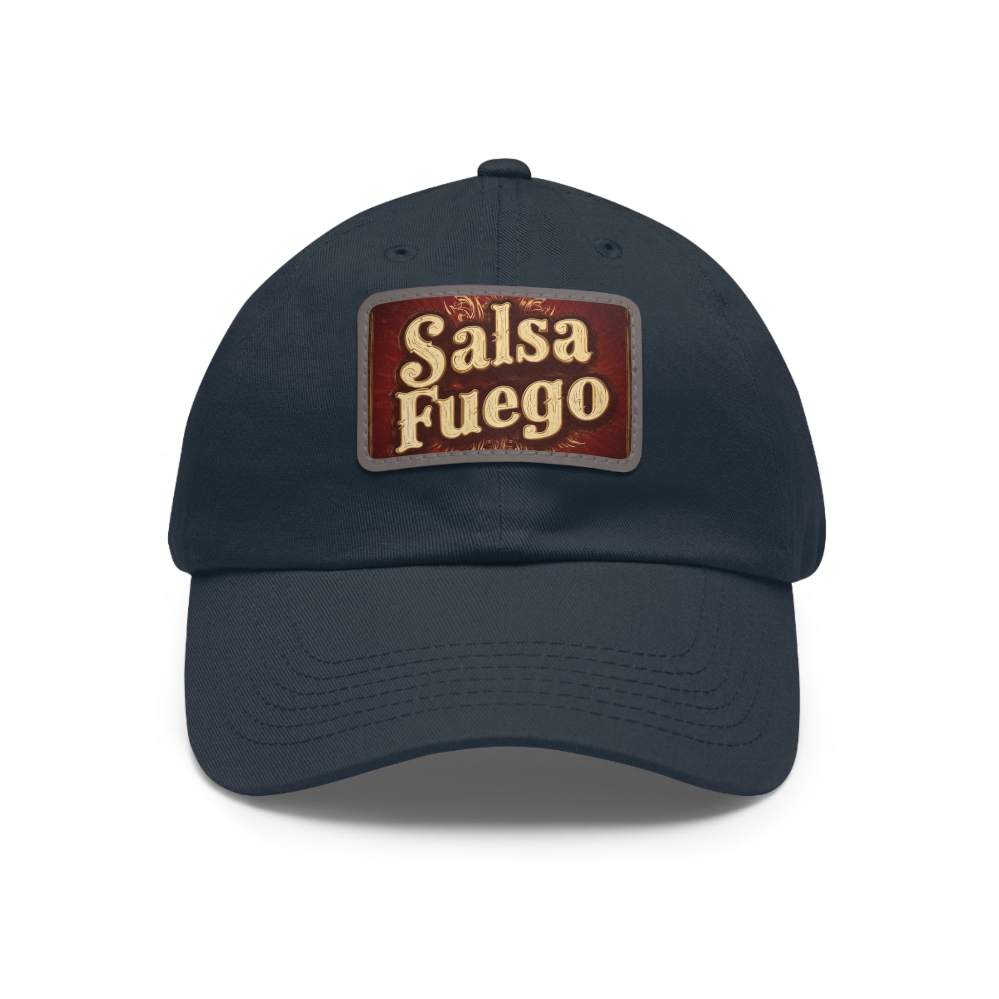 Salsa Fuego Dad Hat with Leather Patch (Rectangle)