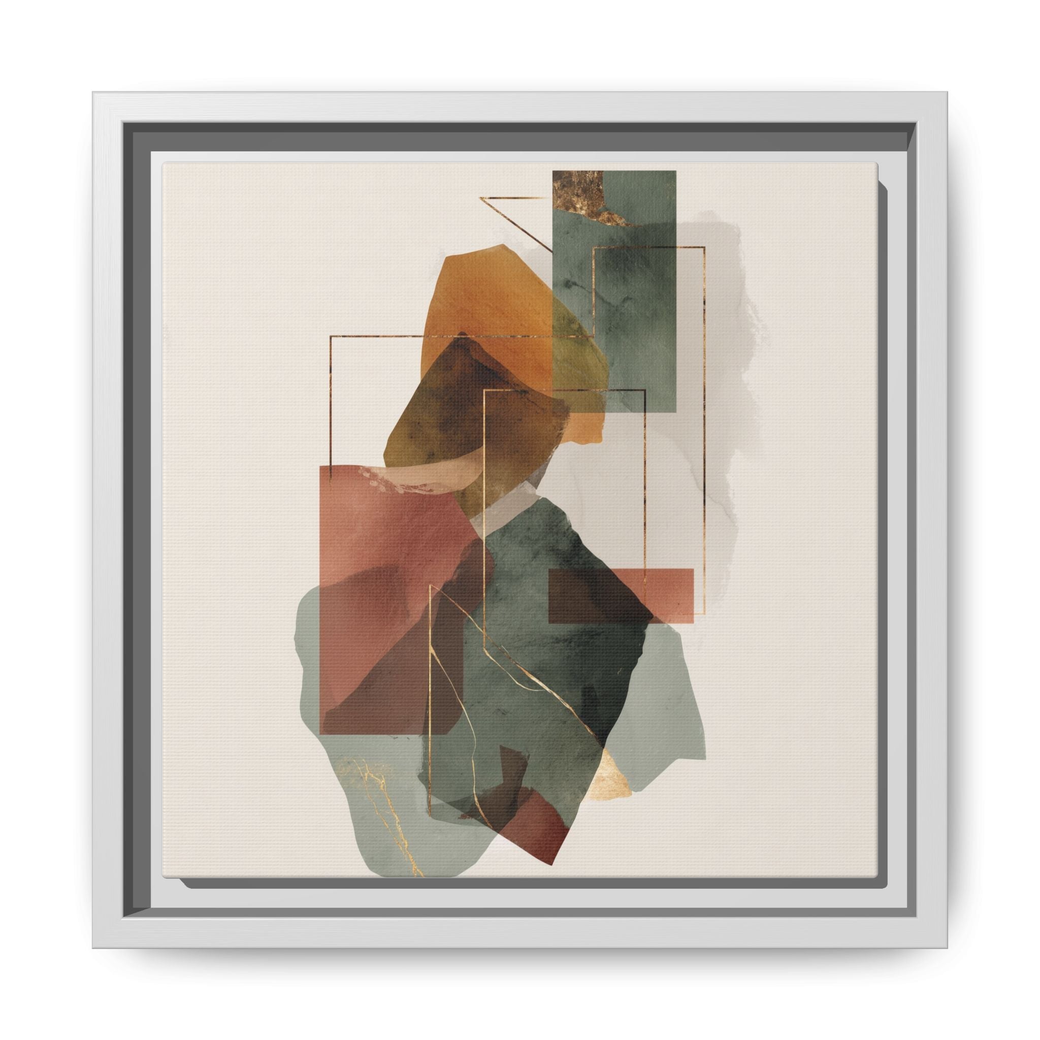 Harmonic Geometries: Architectural Abstraction, Earthy Palette, Minimalist Composition   |   Custom Orders Accepted