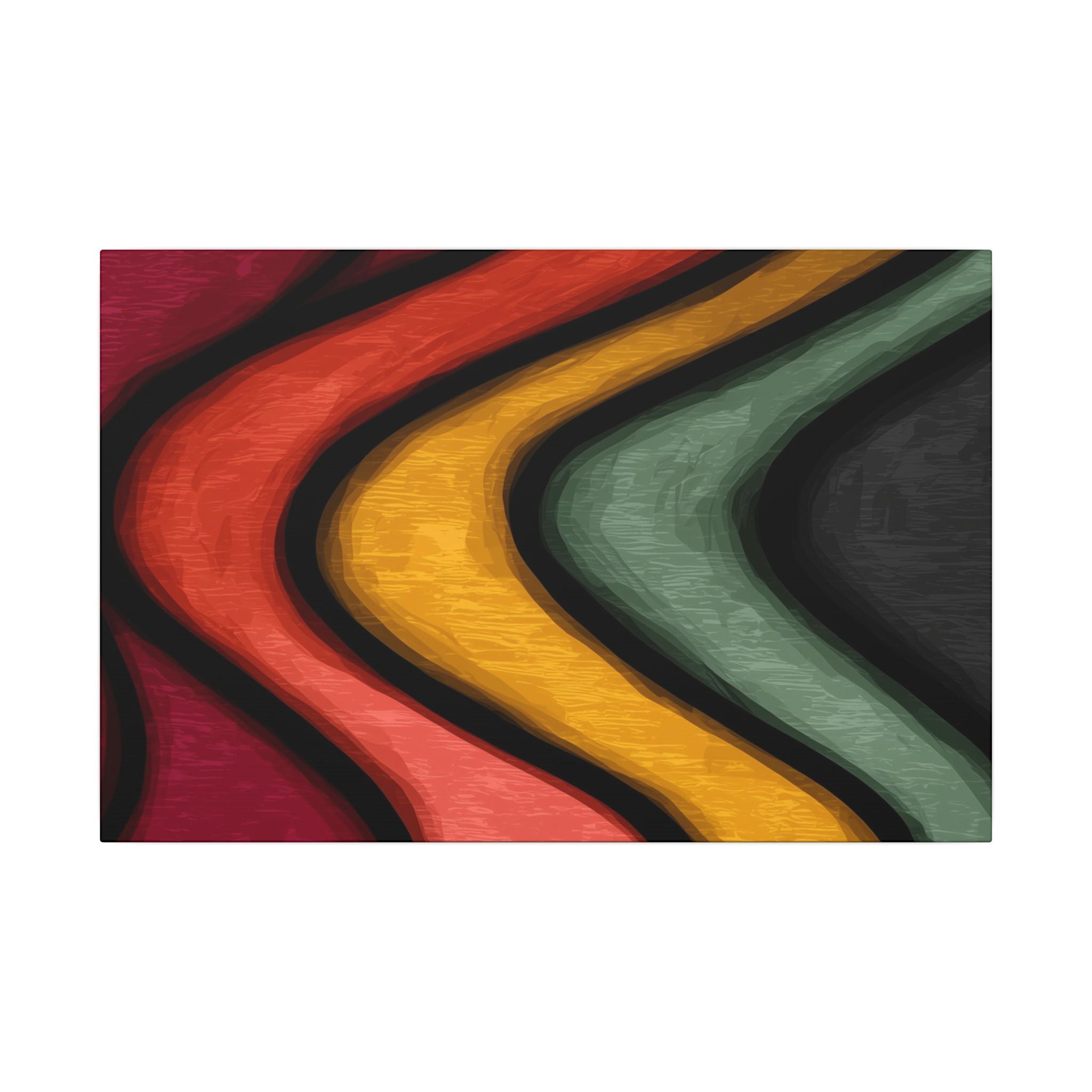 Autumnal Waves: Sinuous Organic Abstractions, Warm Color Landscape, Rhythmic Painterly Flow   |   Custom Orders Accepted