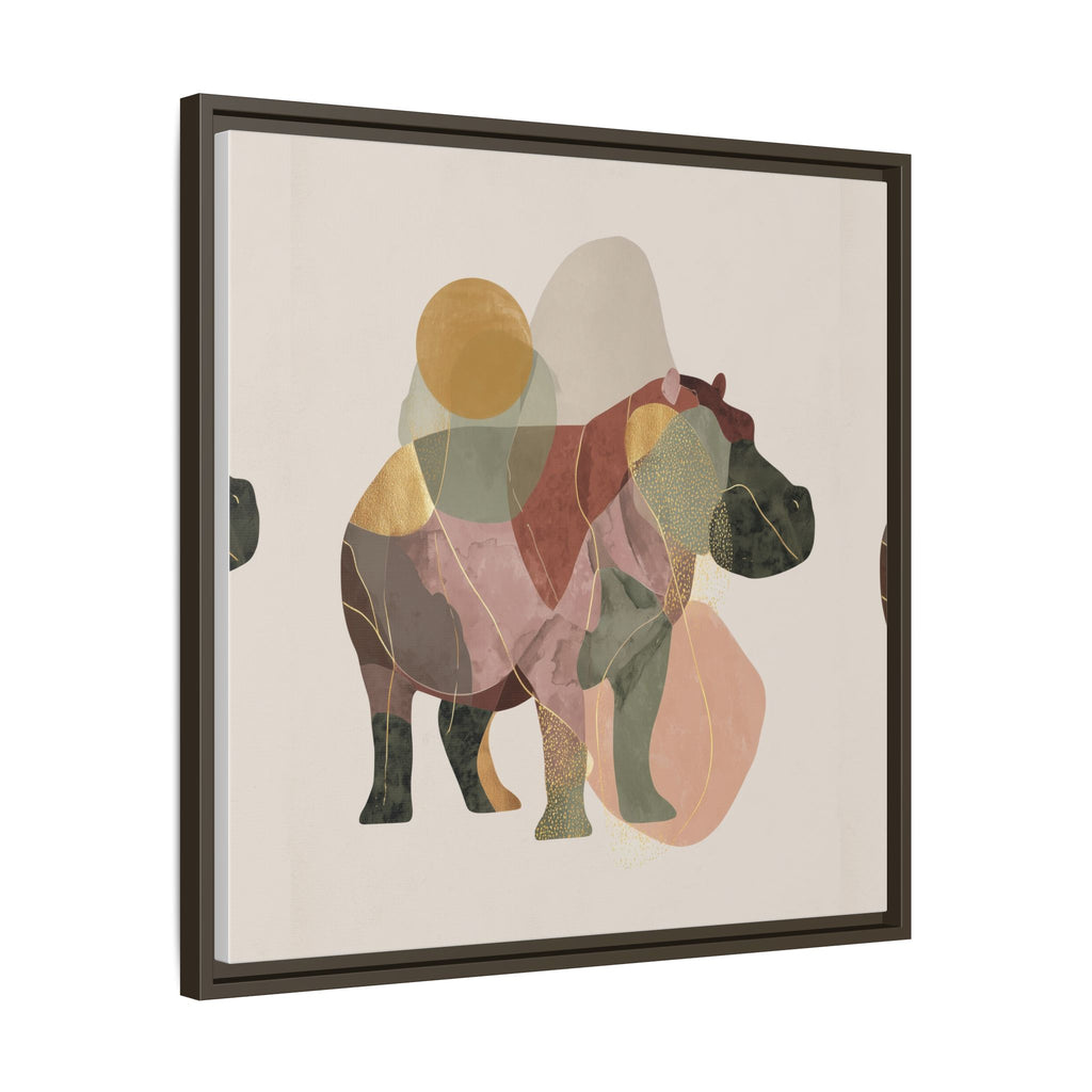 Geometric Harmony: Abstract Hippo Silhouette, Modern Minimalist Animal Art   |    Custom Orders Available