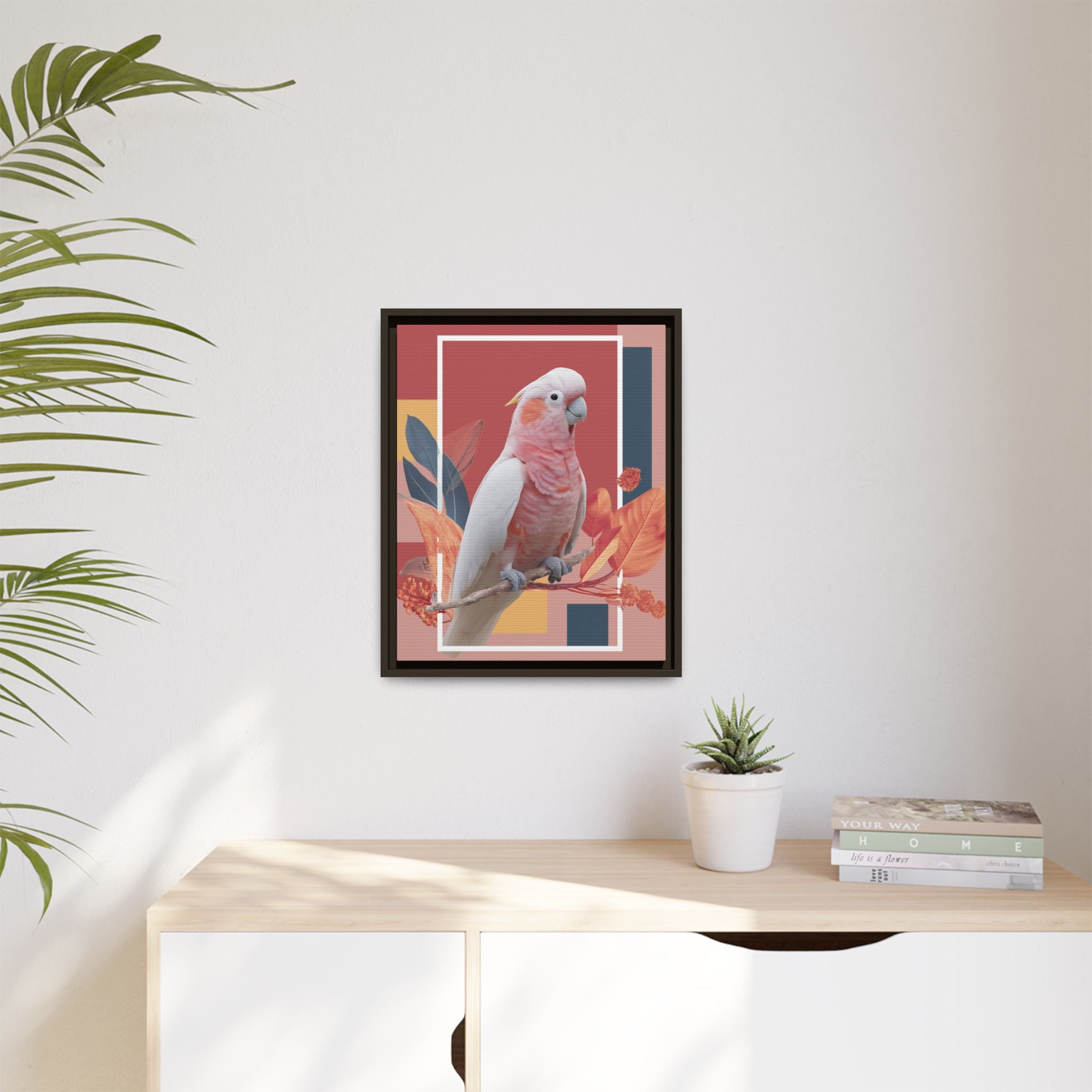 Geometric Cockatoo: Prismatic Wildlife Portrait, Modern Avian Art Series   |    Custom Orders Available