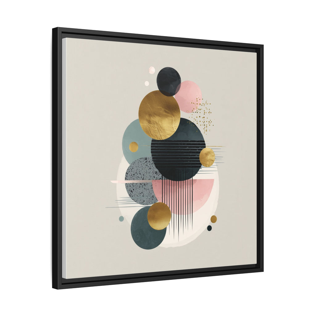 Geometric Harmony: Intersecting Circles, Mid-Century Modern Design, Abstract Metallic Composition   |   Custom Orders Accepted