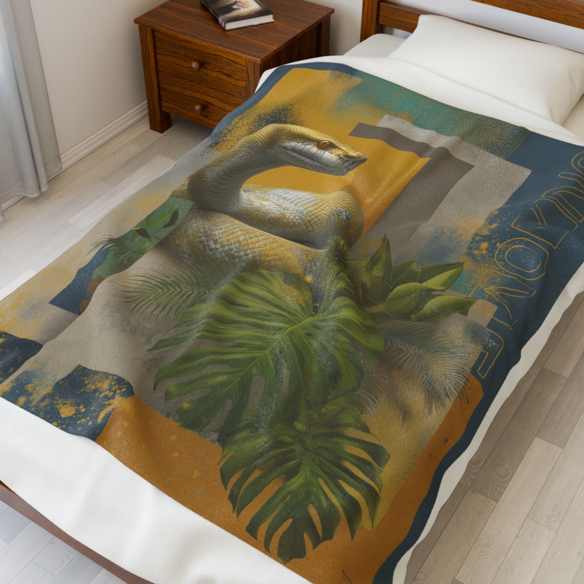 Serpent's Geometry: Digital Wildlife Fusion, Hyper-Realistic Tropical Composition   |    Custom Orders Available