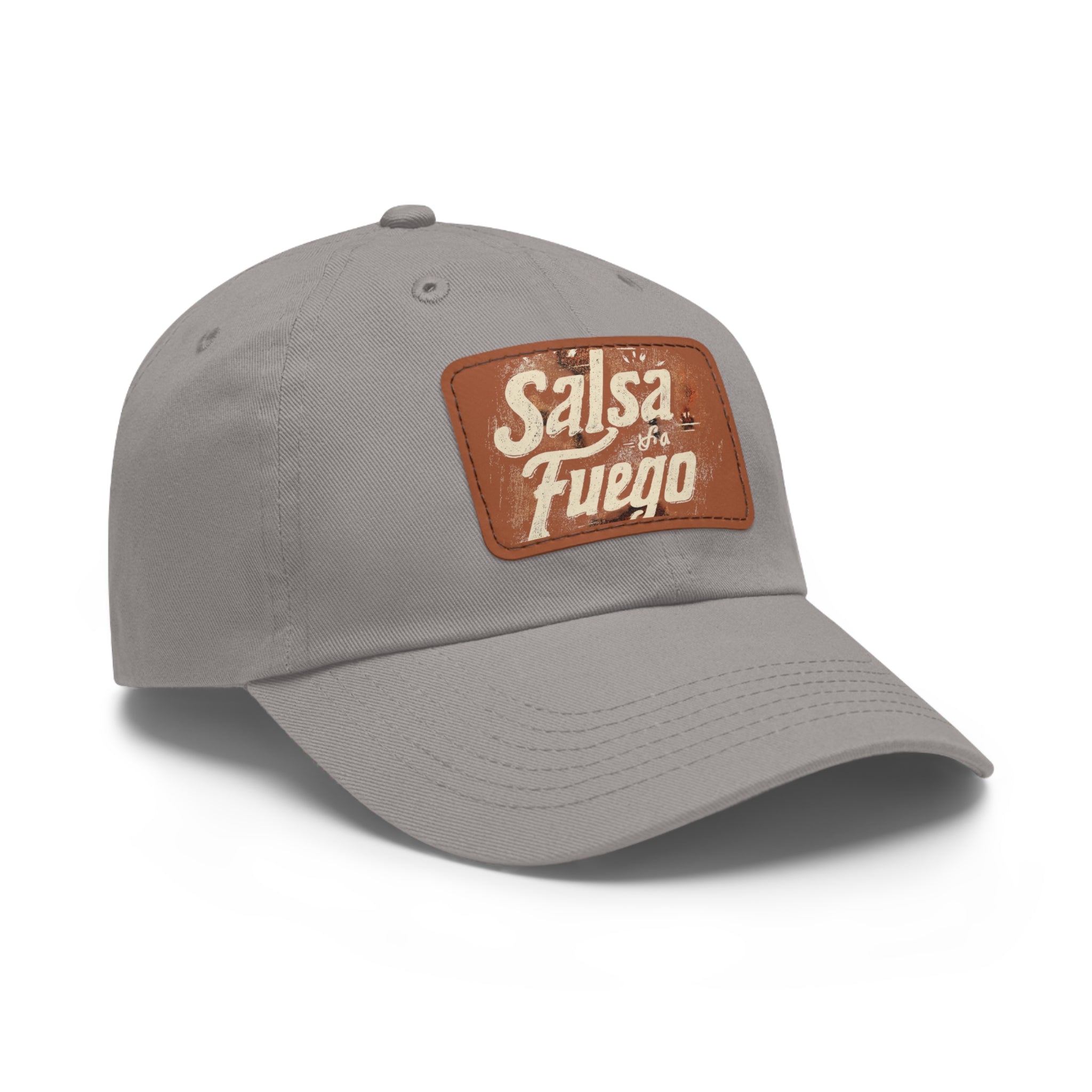 Salsa Fuego Dad Hat with Leather Patch (Rectangle)