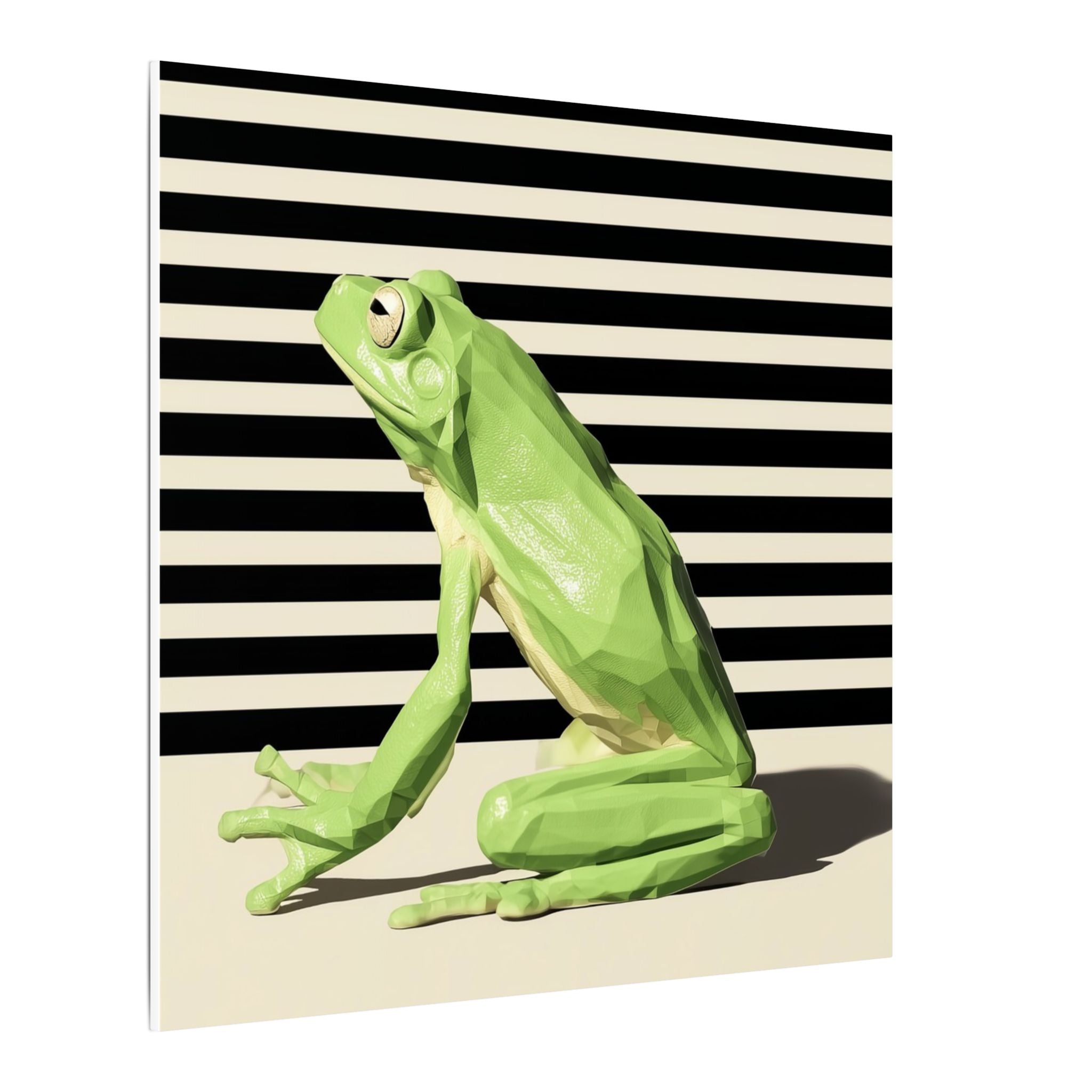 Geometric Frog: Low-Poly Wildlife Art, Modern Minimalist Design   |    Custom Orders Available