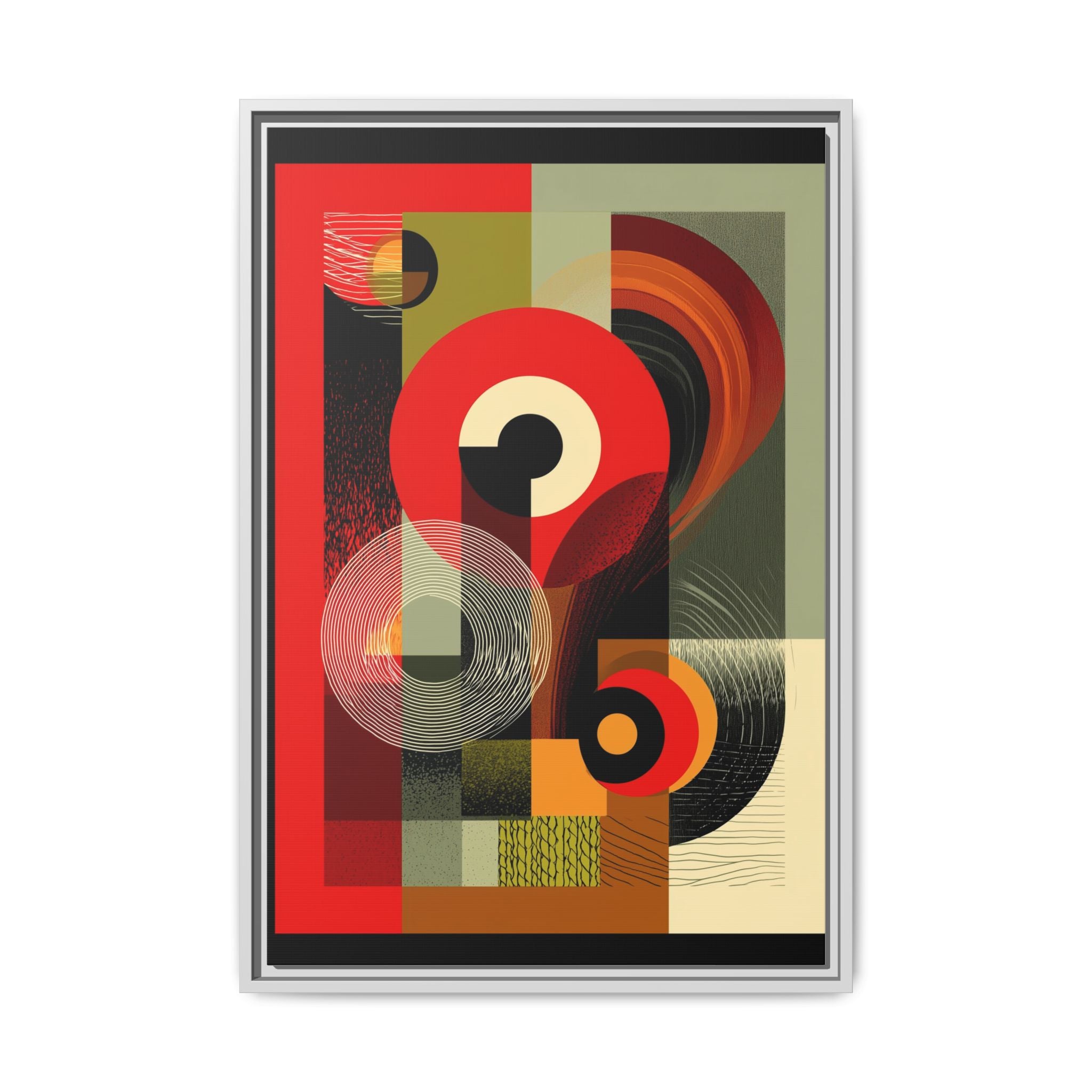 Chromatic Geometrics: Abstract Constructivist Composition, Modernist Color Blocking, Layered Circular Forms   |   Custom Orders Accepted