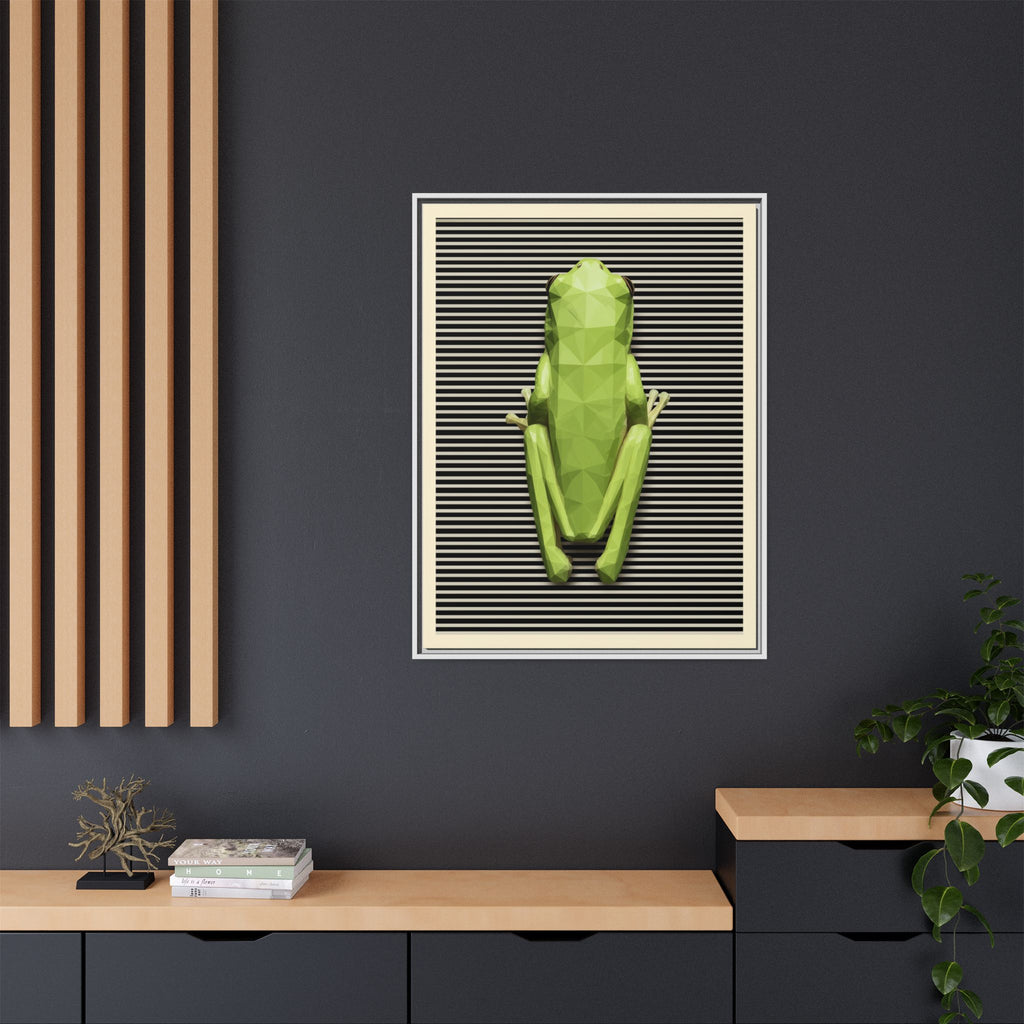 Geometric Amphibian: Low-Poly Frog Design, Digital Art Minimalism   |  Personalized & Custom Orders Available