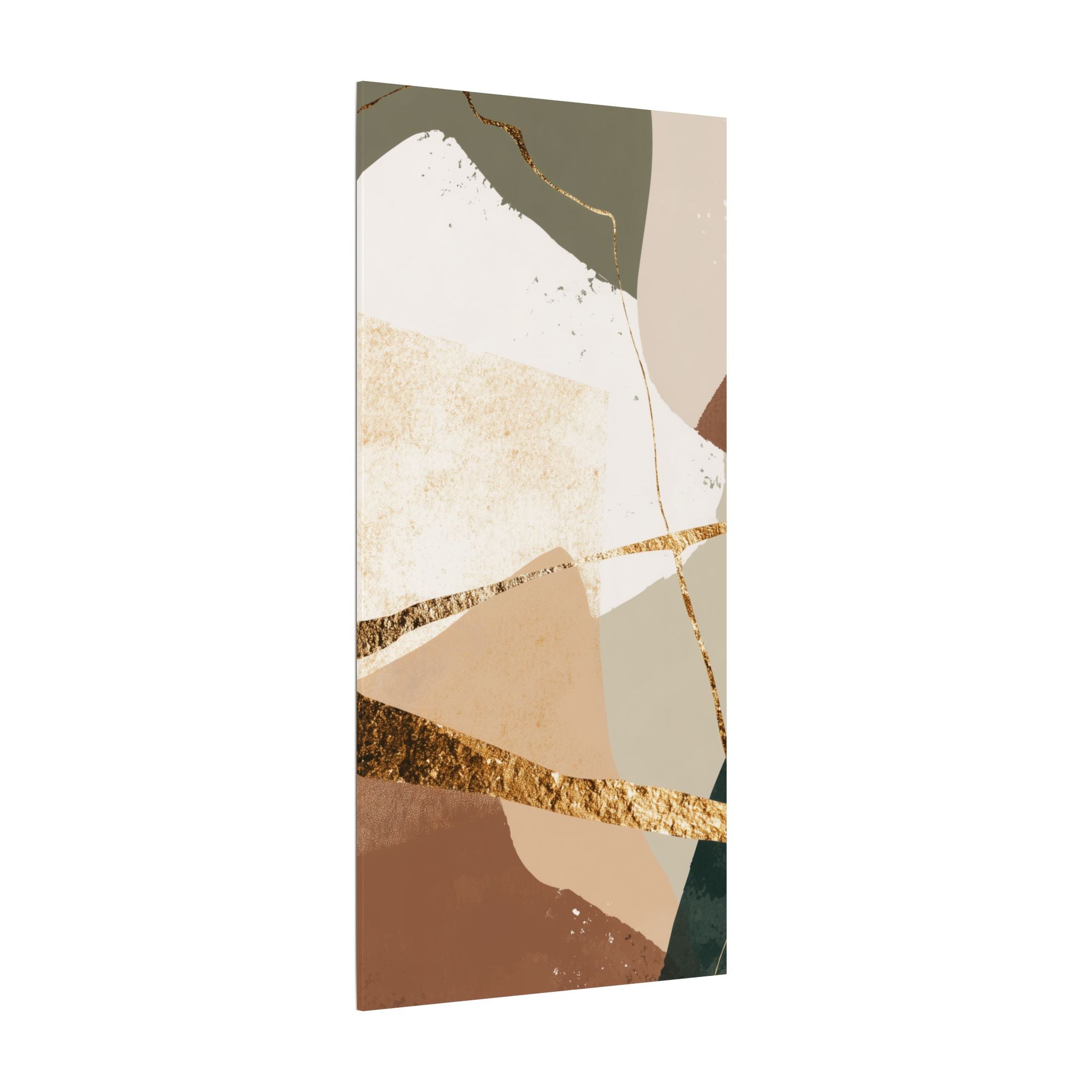 Canvas Print, Abstract Earthy Gold Wall Art, Modern Designer Home Decor, Stretched Matte Canvas; Thick, Multi-Size, Office Decor