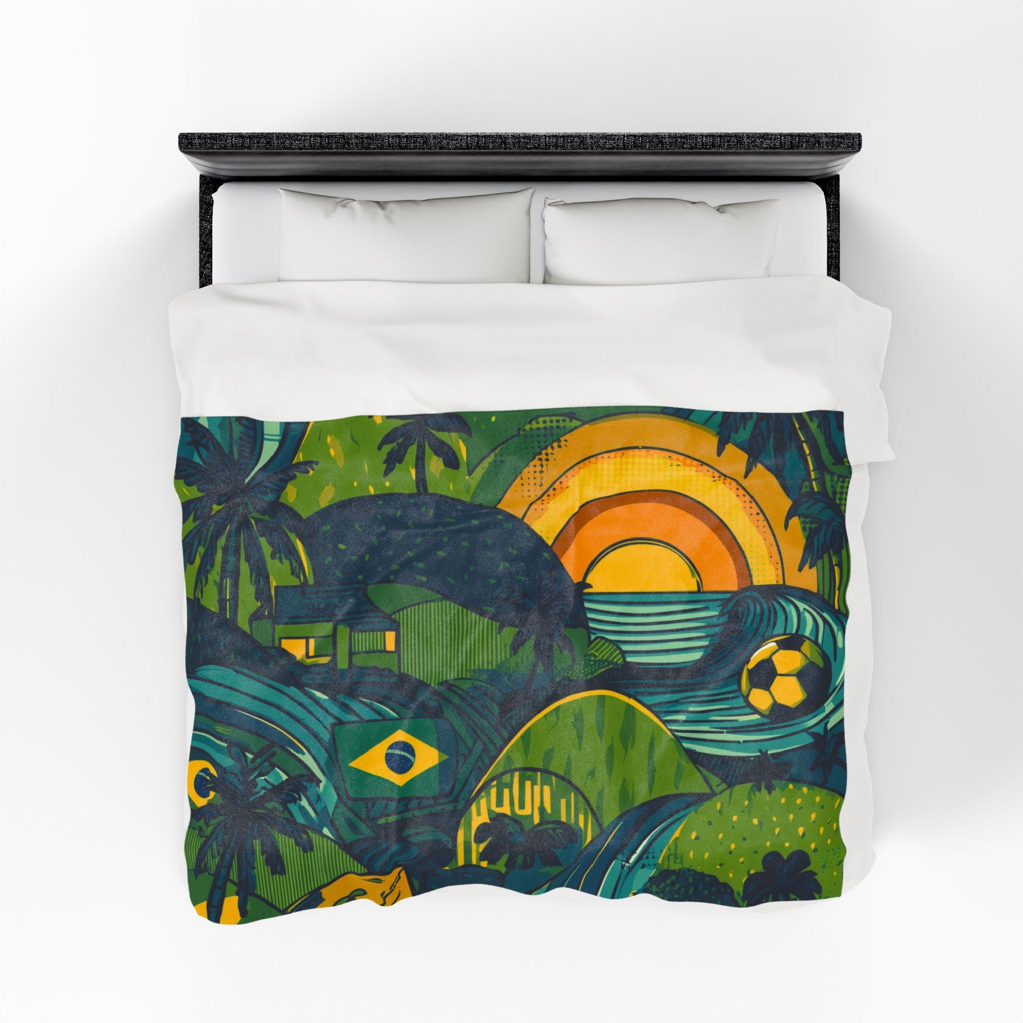 Brazil in Layers: Cultural Mosaic, Graphic Landscape Illustration   |   Custom Orders Accepted