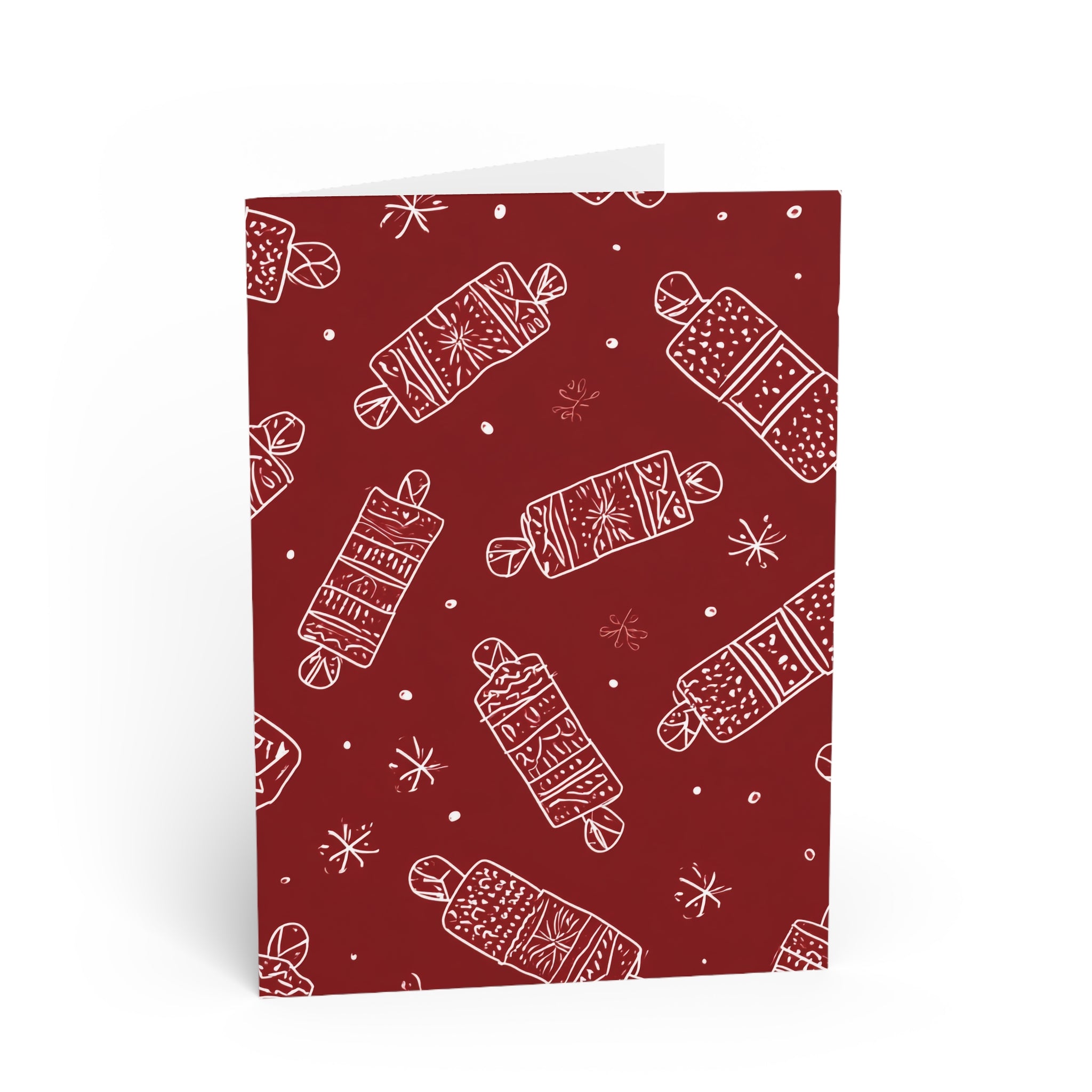 Greeting Card for Christmas , Holiday Gift Christmas Crackers, Festive Note Cards, Xmas Stationery Pack, Seasonal Card Collection
