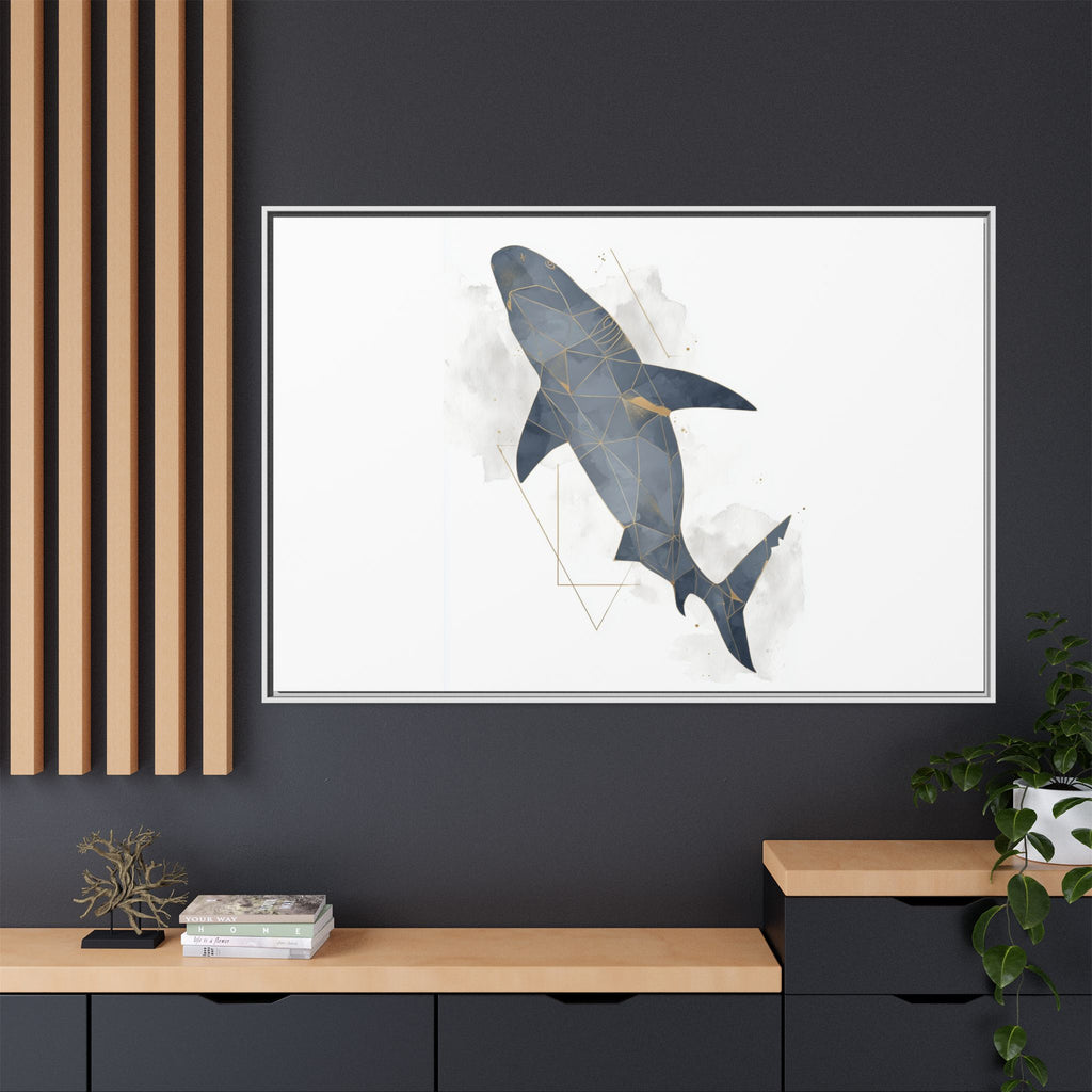 Aquatic Geometry: Shark Polygon Abstraction, Oceanic Digital Art   |  Personalized & Custom Orders Available