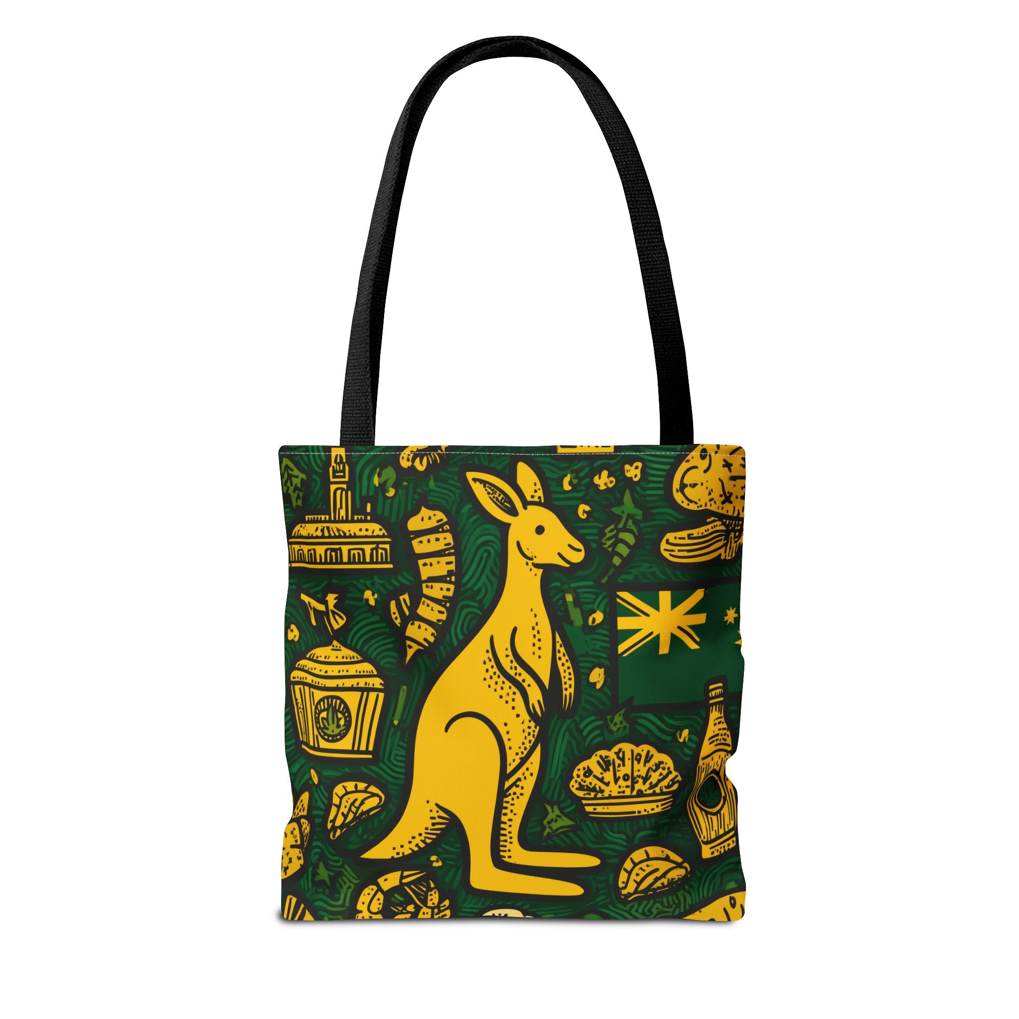 Fun Kangaroo-Themed Tote Bag, Cute Bunny and Kangaroo Design, Eco-Friendly Reusable Bag for Picnics, Gifts, Spring Decor, Beach